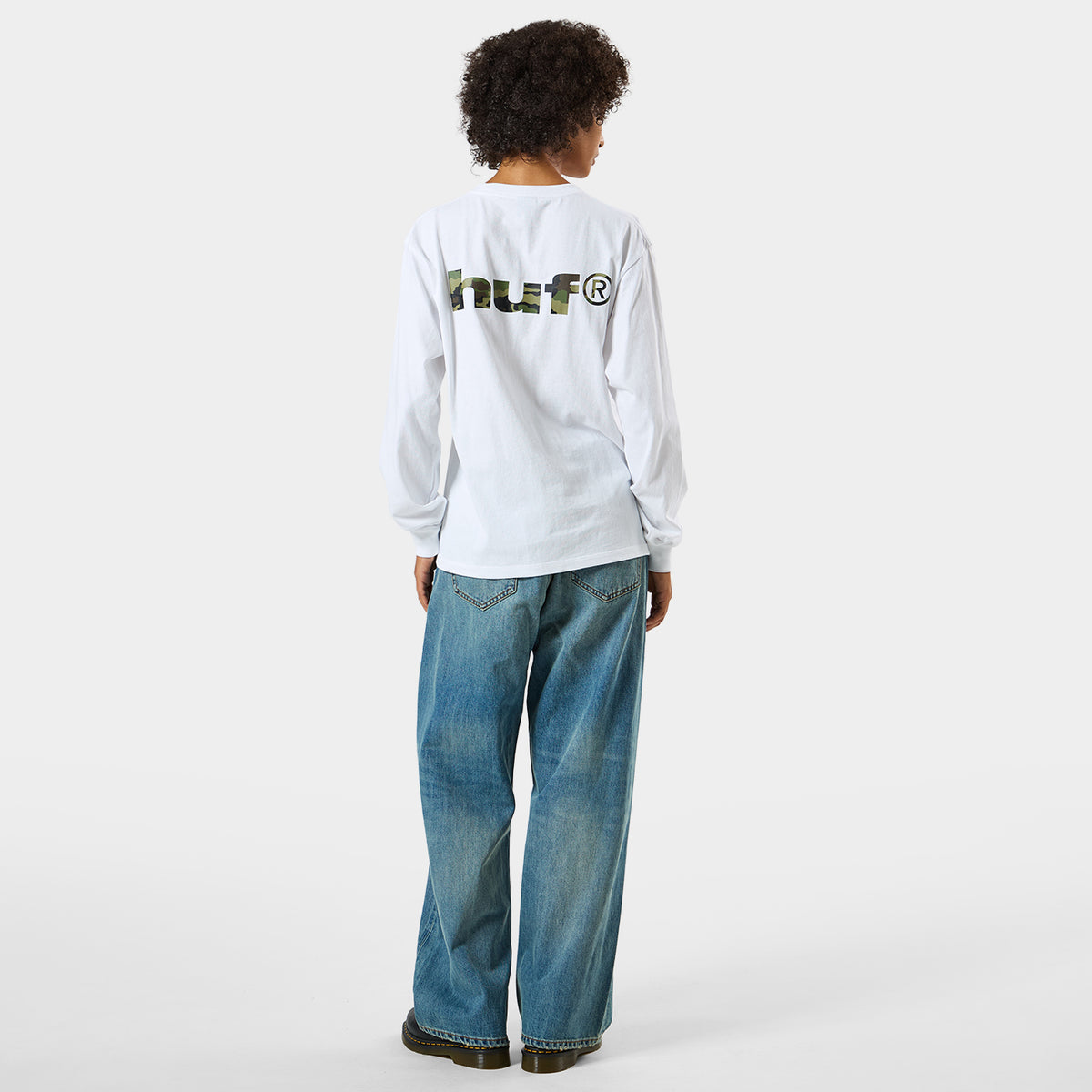 HUF (ハフ) Worldwide JP /T-SHIRTS(Tシャツ)/ huf eightynine CAMO LS TEE商品 / BLACK