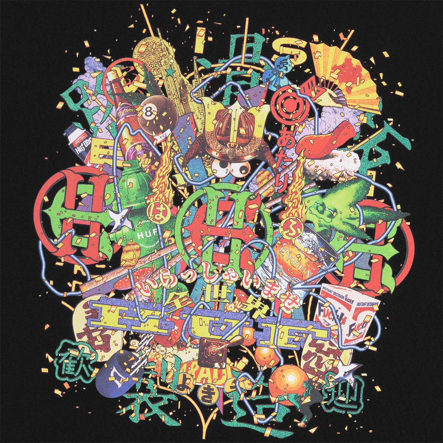 HUF (ハフ) Worldwide JP /T-SHIRTS(Tシャツ)/ HUF X EVISEN SKATEBOARDS HUF ALLSTAR TEE商品 / PURPLE