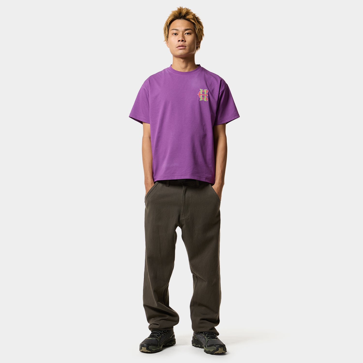 HUF (ハフ) Worldwide JP /T-SHIRTS(Tシャツ)/ HUF X EVISEN SKATEBOARDS HUF ALLSTAR TEE商品 / PURPLE
