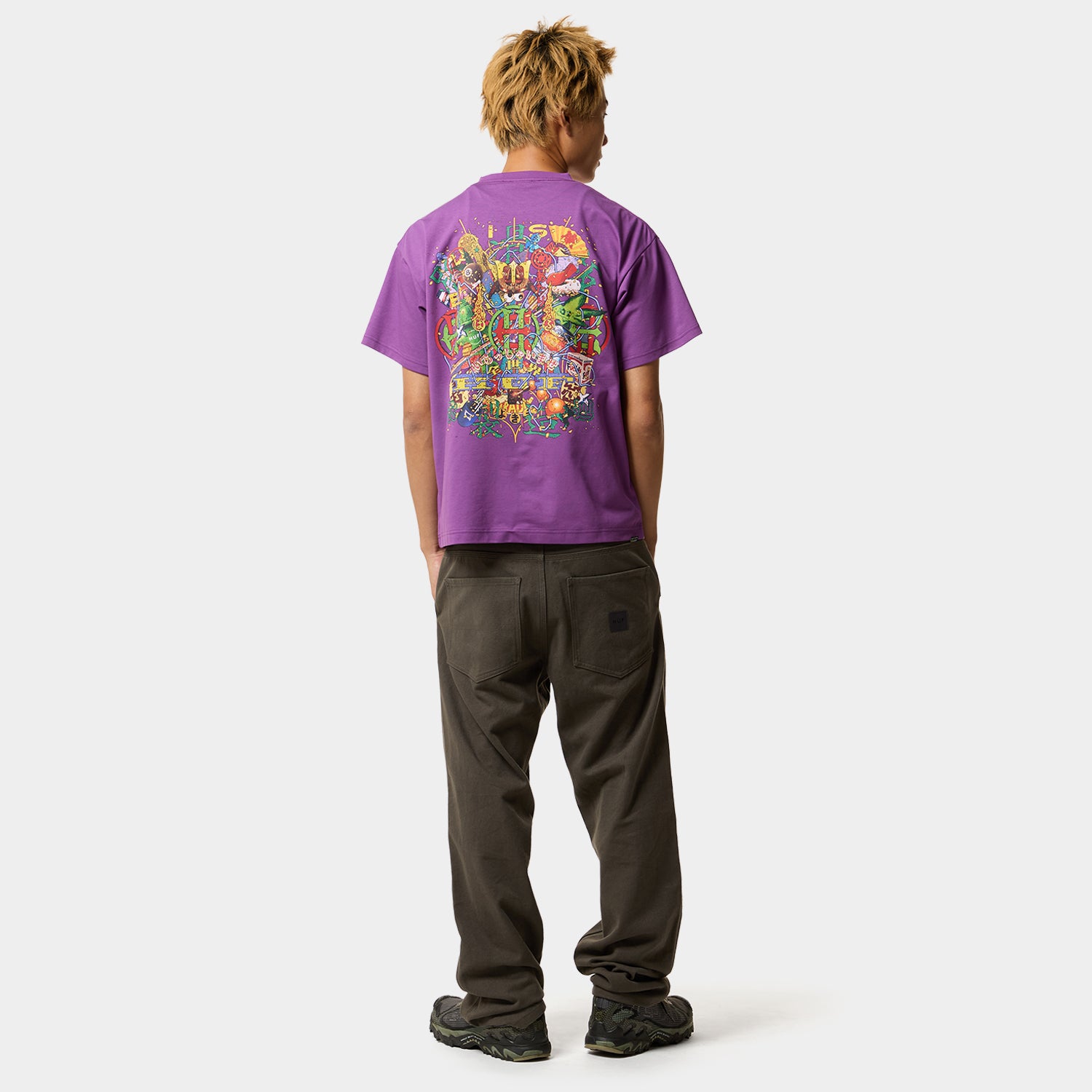 HUF (ハフ) Worldwide JP /T-SHIRTS(Tシャツ)/ HUF X EVISEN SKATEBOARDS HUF ALLSTAR TEE商品 / PURPLE