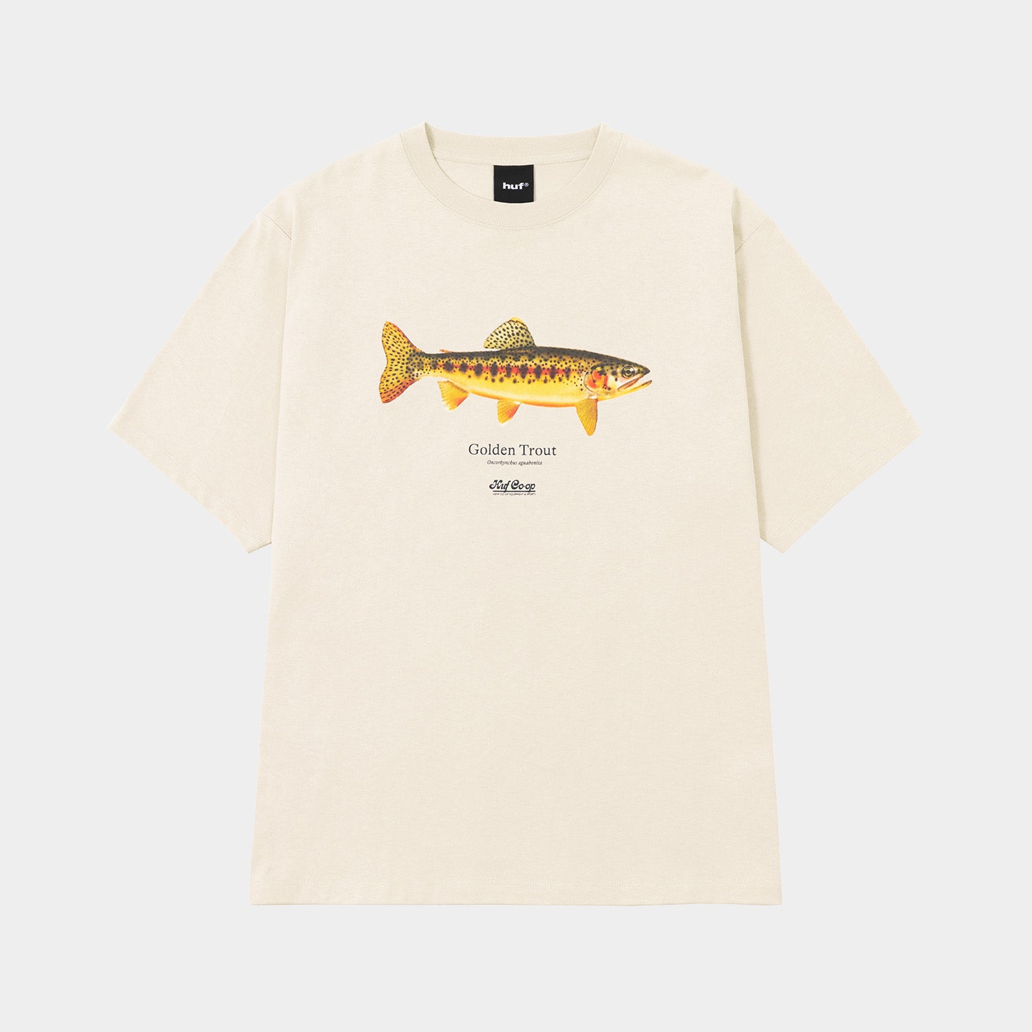 HUF (ハフ) Worldwide JP /T-SHIRTS(Tシャツ)/ huf CO-OP GOLDEN TROUT TEE商品 / PURPLE NAVY