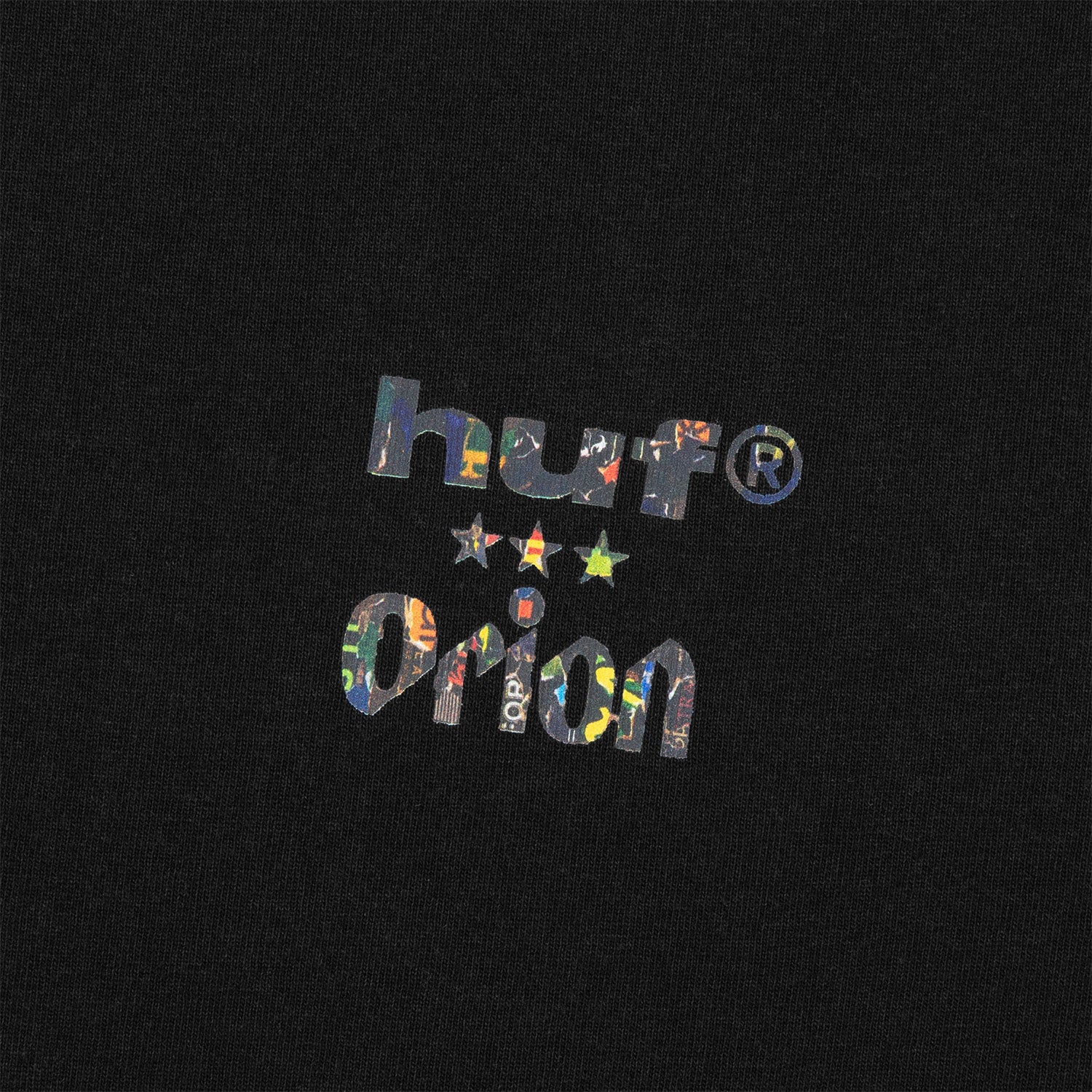 HUF (ハフ) Worldwide JP /T-SHIRTS(Tシャツ)/ HUF X ORION DRAFT TEE商品 / BLACK