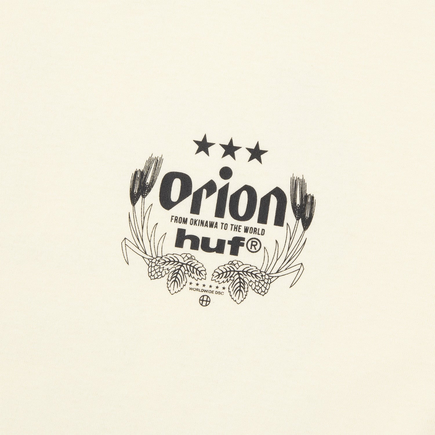 HUF (ハフ) Worldwide JP /T-SHIRTS(Tシャツ)/ HUF X ORION WORLDWIDE TEE商品 / NATURAL