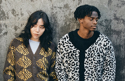 WHAT!? | SNOW LEOPARD CARDIGAN & FUCK IT CARDIGAN｜【公式通販 HUF