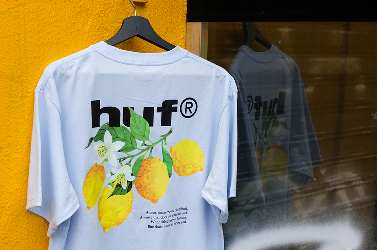 huf eightynine WASHED FLEECE