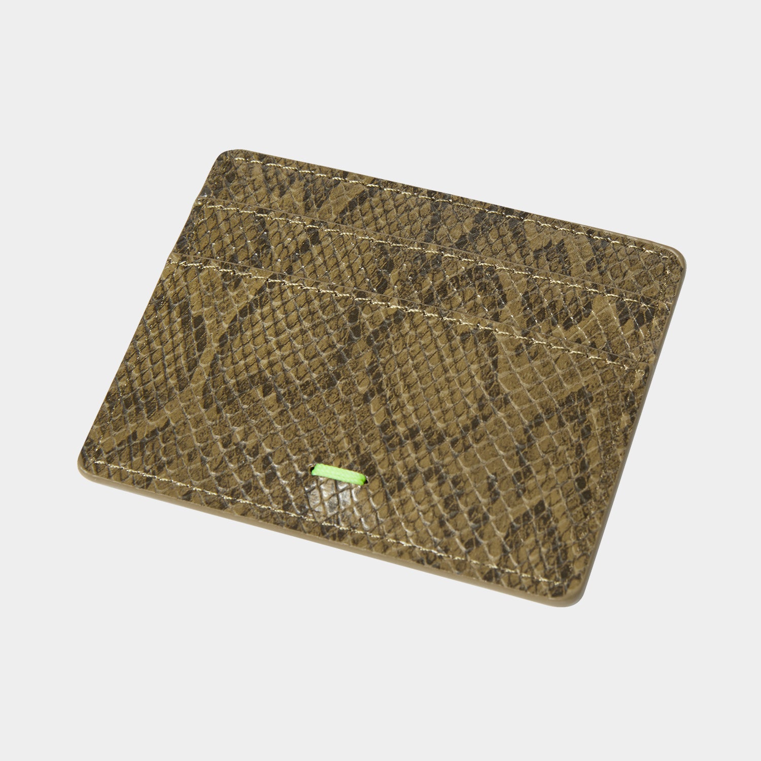 HUF (ハフ) Worldwide JP /OTHERS（その他アクセサリー）/ FUCK IT SNAKESKIN CARDHOLDER商品 / GREEN