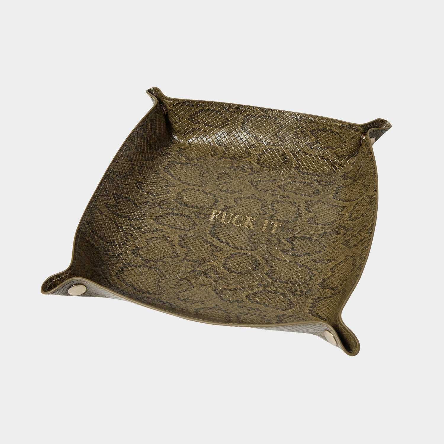 HUF (ハフ) Worldwide JP /OTHERS（その他アクセサリー）/ FUCK IT SNAKESKIN CATCHALL商品 / GREEN