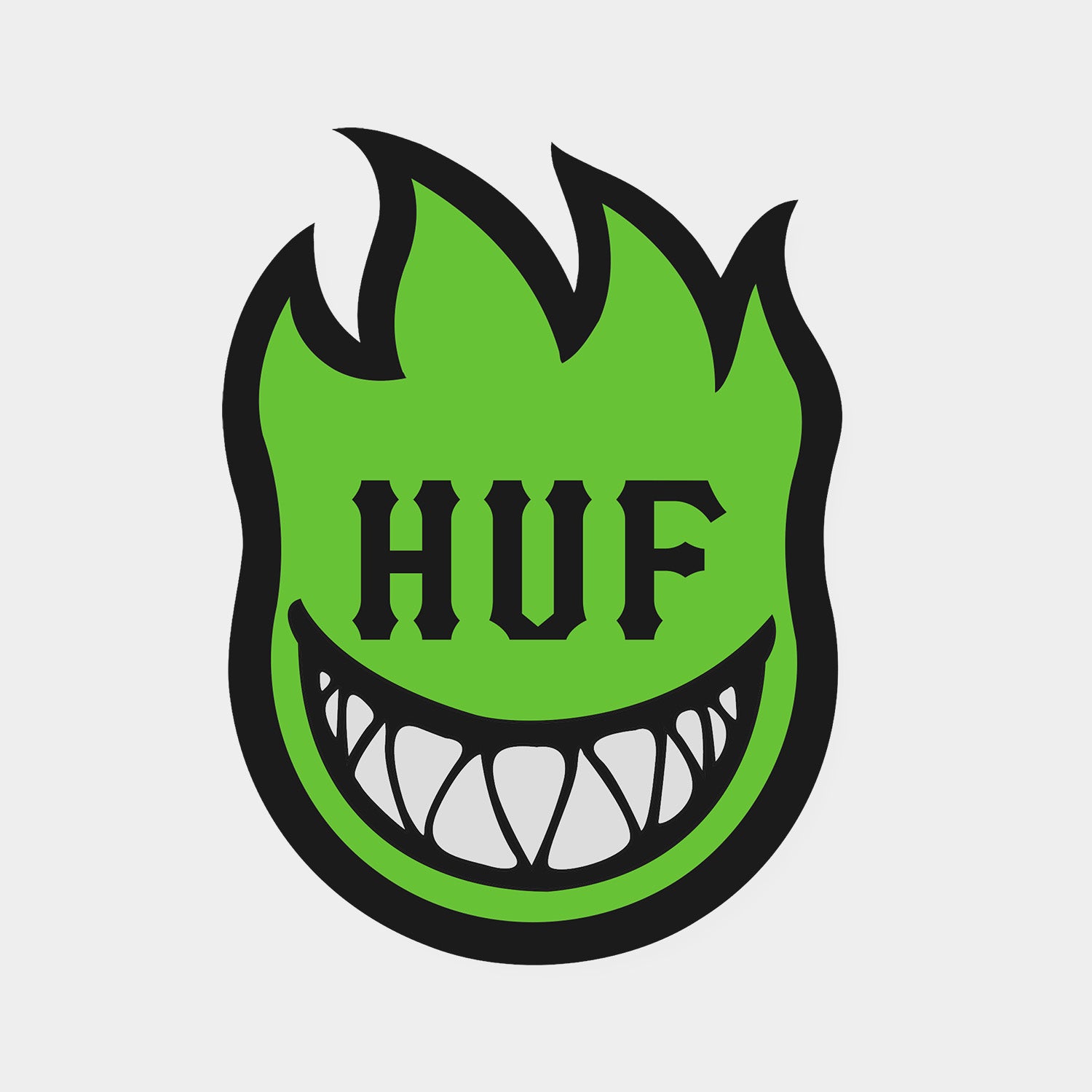 HUF (ハフ) Worldwide JP /OTHERS（その他アクセサリー）/ huf X SPITFIRE XL BIGHEAD STICKER商品 / HUF GREEN