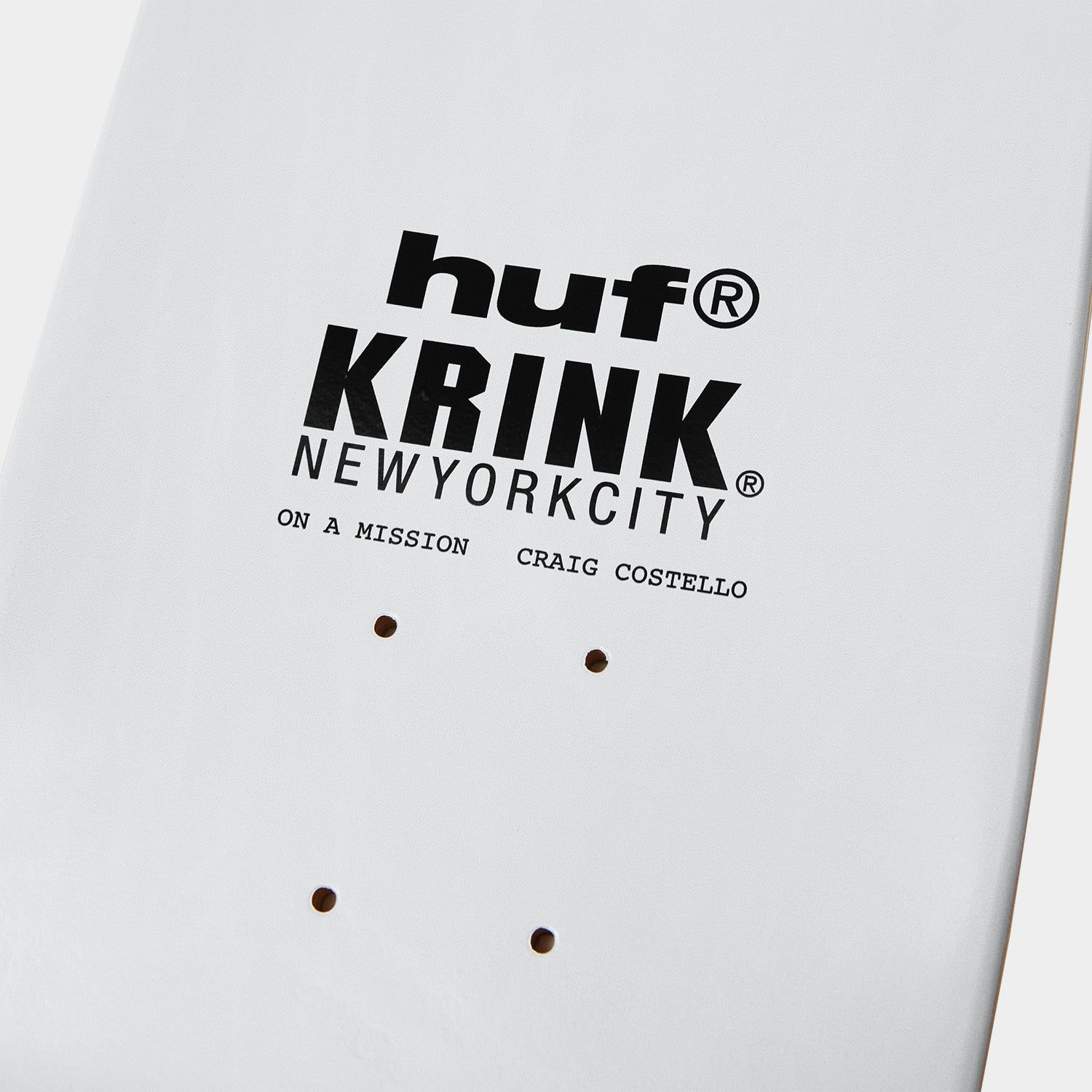 HUF (ハフ) Worldwide JP /OTHERS（その他アクセサリー）/ huf X KRINK SKATE DECK商品 / WHITE