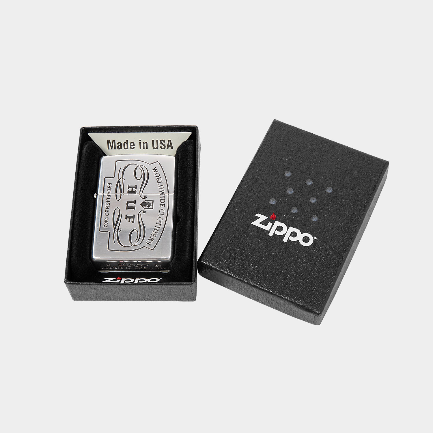 HUF (ハフ) Worldwide JP /OTHERS（その他アクセサリー）/ WORLDWIDE CLOTHIERS ZIPPO商品 / SILVER