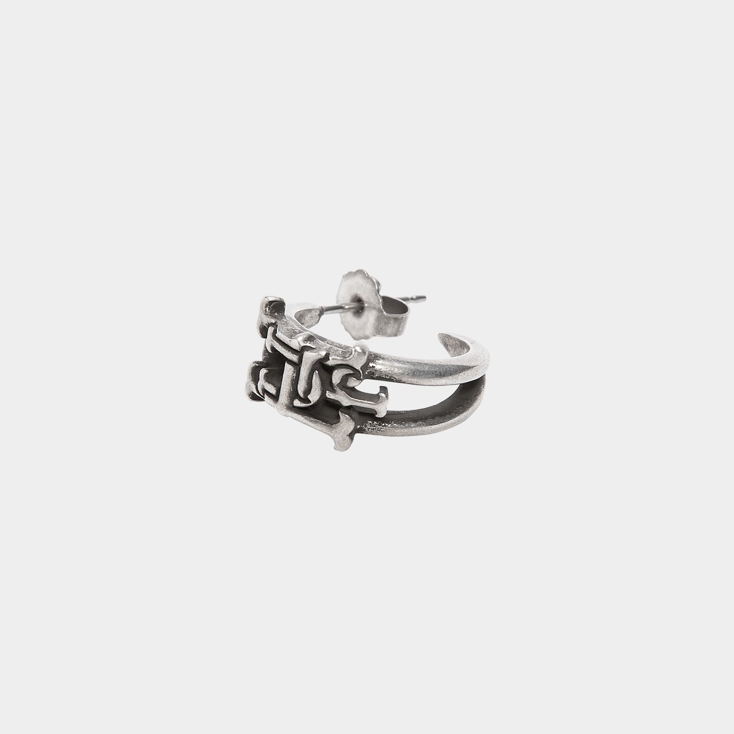 HUF (ハフ) Worldwide JP /JEWELRY（ジュエリー）/ VARSITY DOUBLE HOOP PIERCE商品 / SILVER