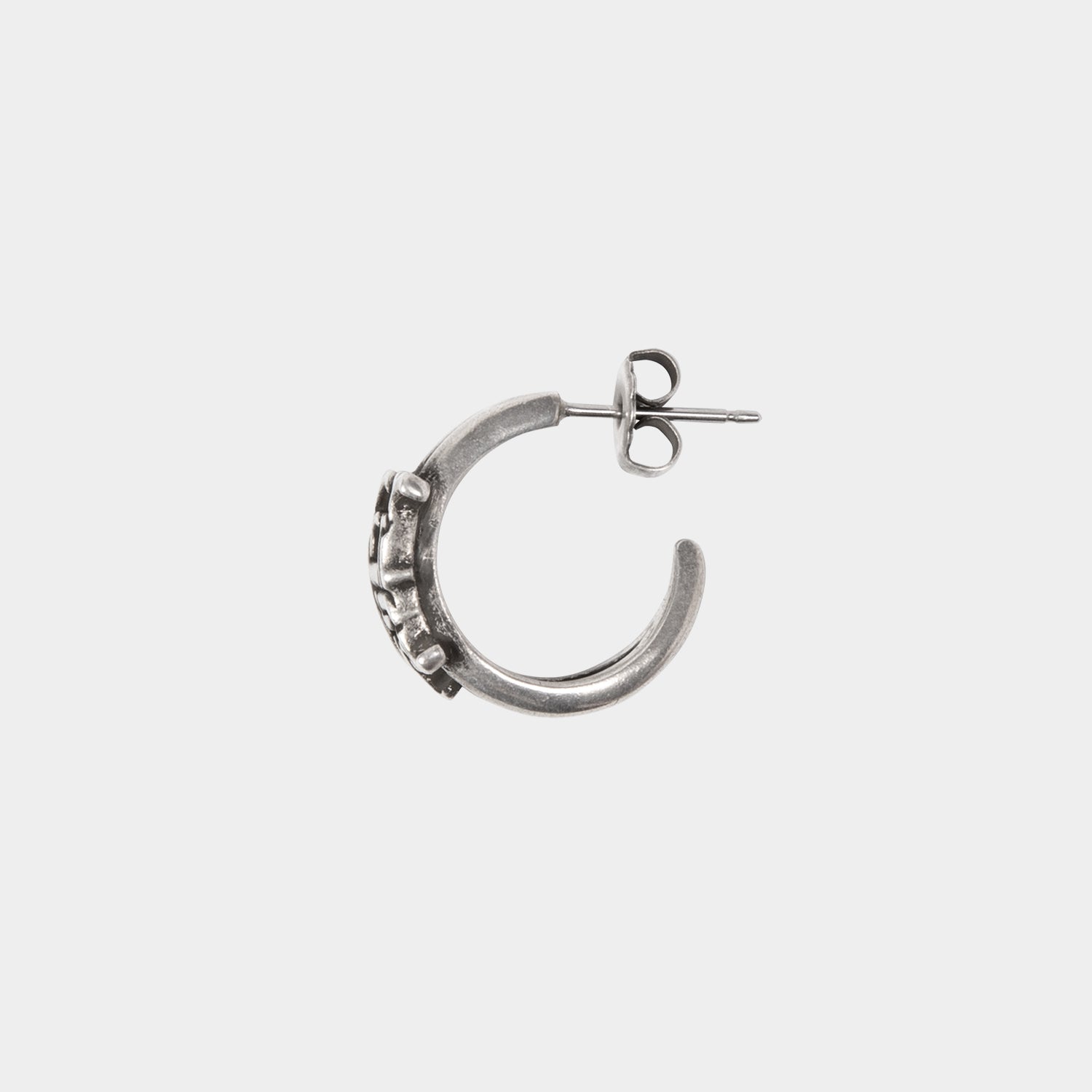 HUF (ハフ) Worldwide JP /JEWELRY（ジュエリー）/ VARSITY DOUBLE HOOP PIERCE商品 / SILVER