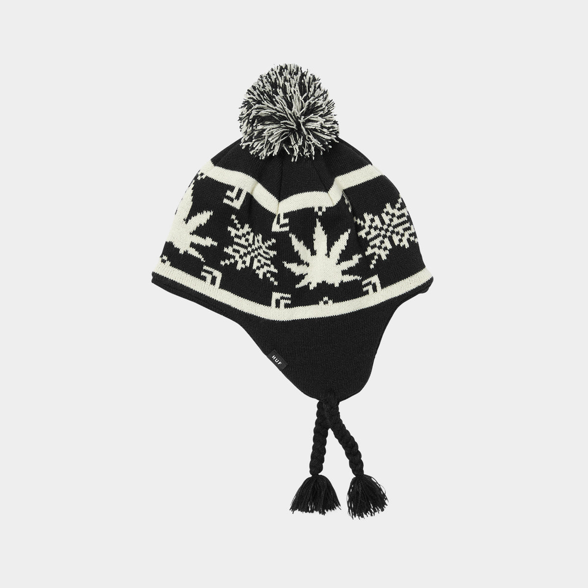 ◆白黒　VALLAD STUDIO BEANIE CAP ビーニー　バラッド VALLAD / バラッド × JOE / CIRCLE LOGO BEANIE（ニットキャップ