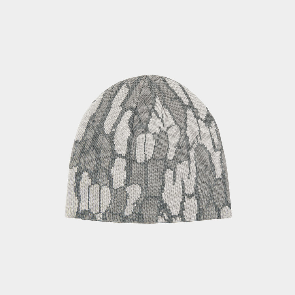 TREE BARK CAMO TECH BEANIE｜HATS ＆ BEANIES（ハット&ビーニー）｜【公式通販 HUF】｜ハフ Calhoun Busch ライトハンティングビーニー – アウトドア愛好家のための犬とアヒルデザインの暖かいニットウィンターハット