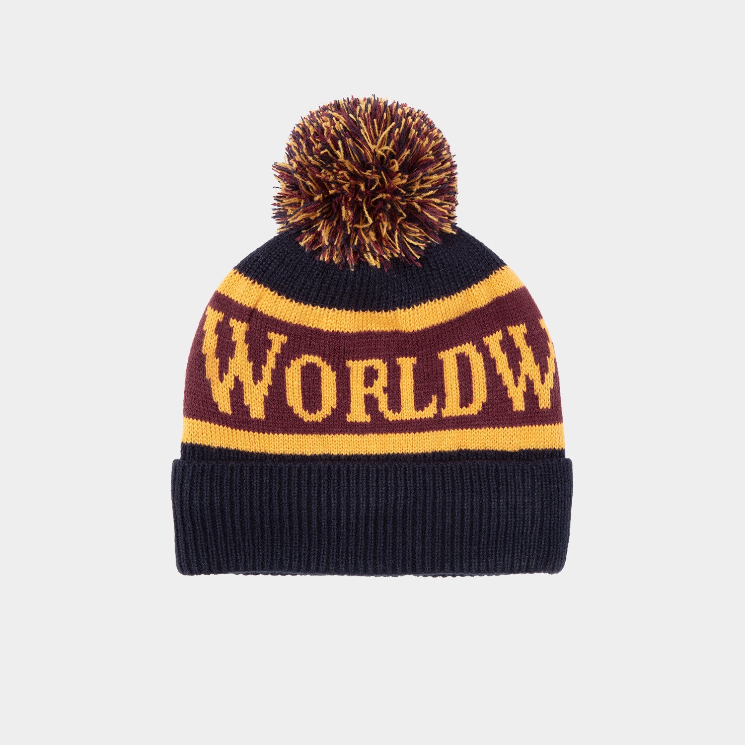 HUF (ハフ) Worldwide JP /HATS ＆ BEANIES（ハット&ビーニー）/ HUF WORLDWIDE POMPOM BEANIE商品 / NAVY