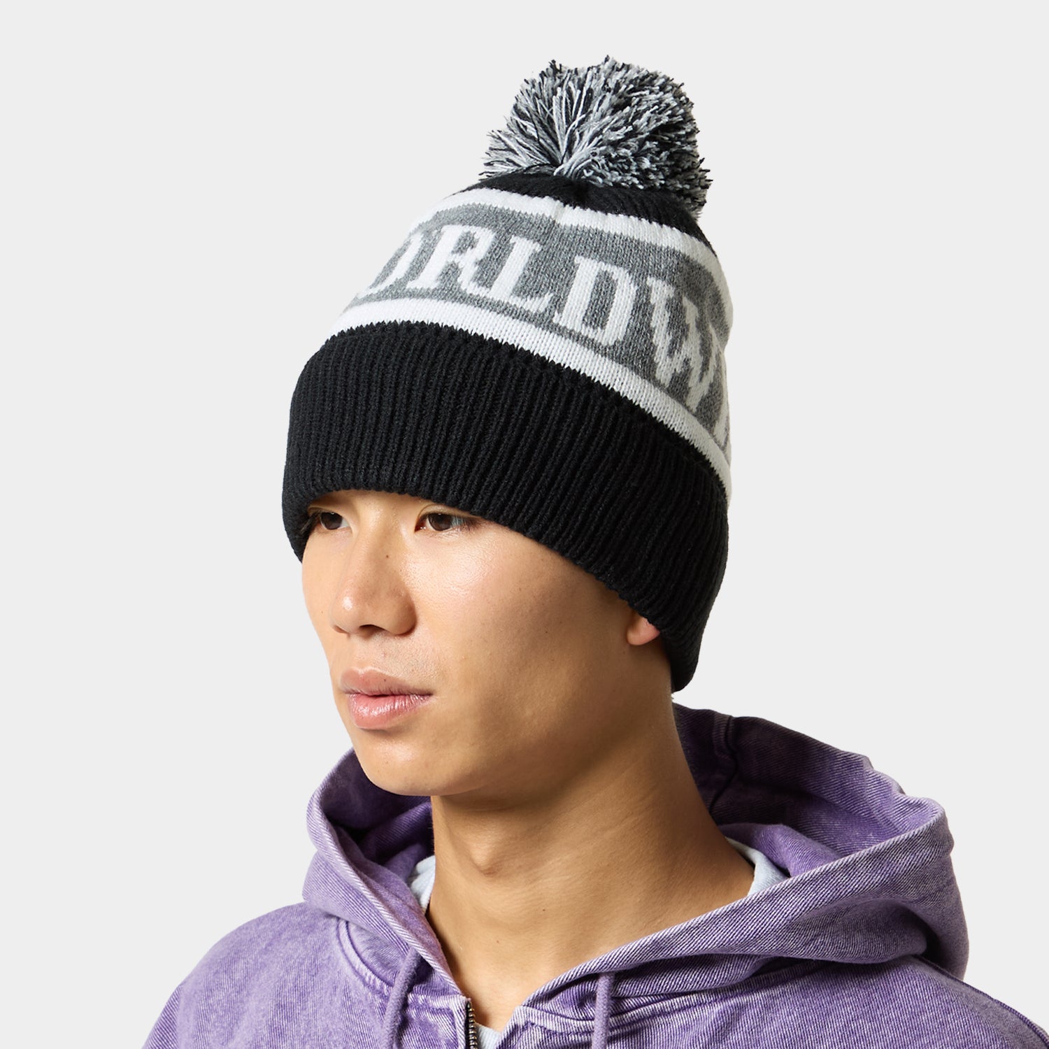 HUF (ハフ) Worldwide JP /HATS ＆ BEANIES（ハット&ビーニー）/ HUF WORLDWIDE POMPOM BEANIE商品 / NAVY