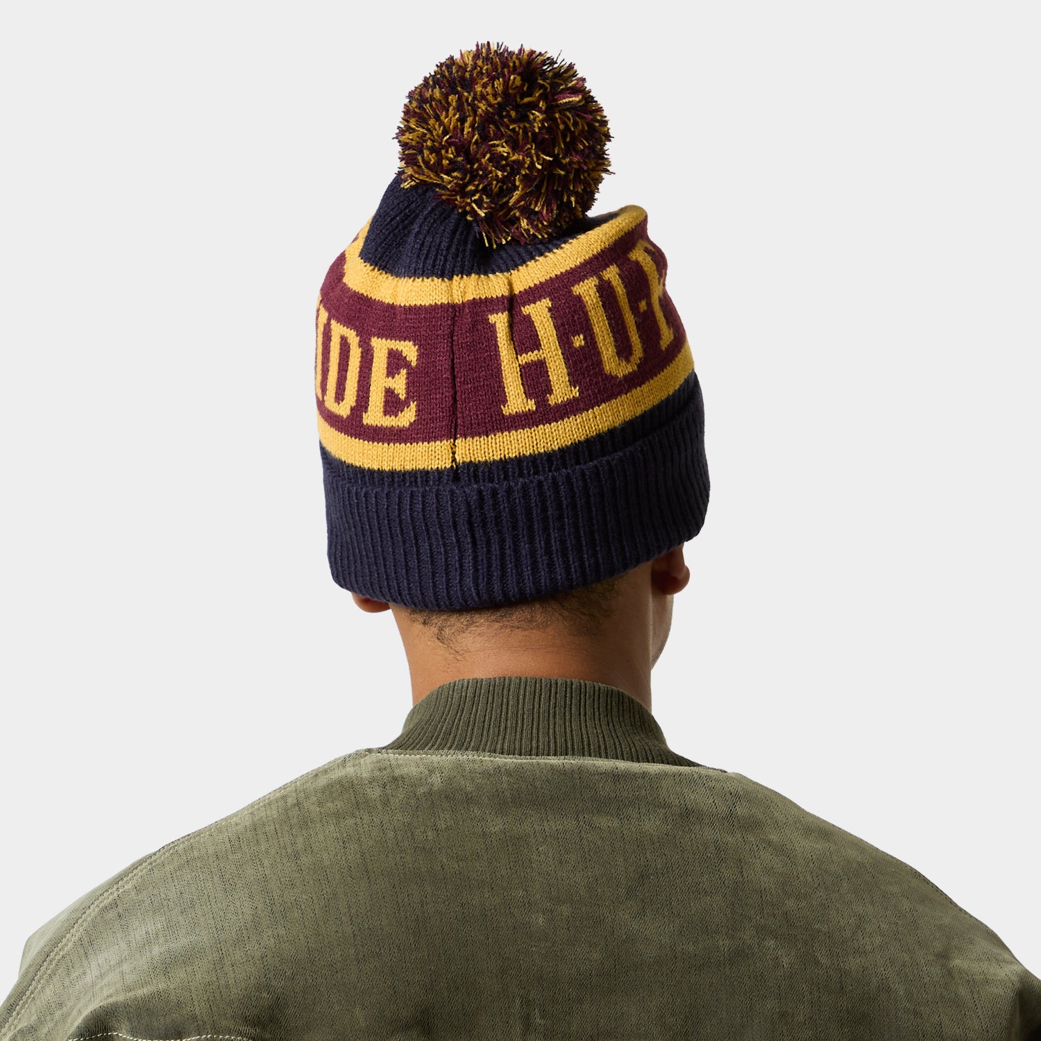 HUF (ハフ) Worldwide JP /HATS ＆ BEANIES（ハット&ビーニー）/ HUF WORLDWIDE POMPOM BEANIE商品 / NAVY