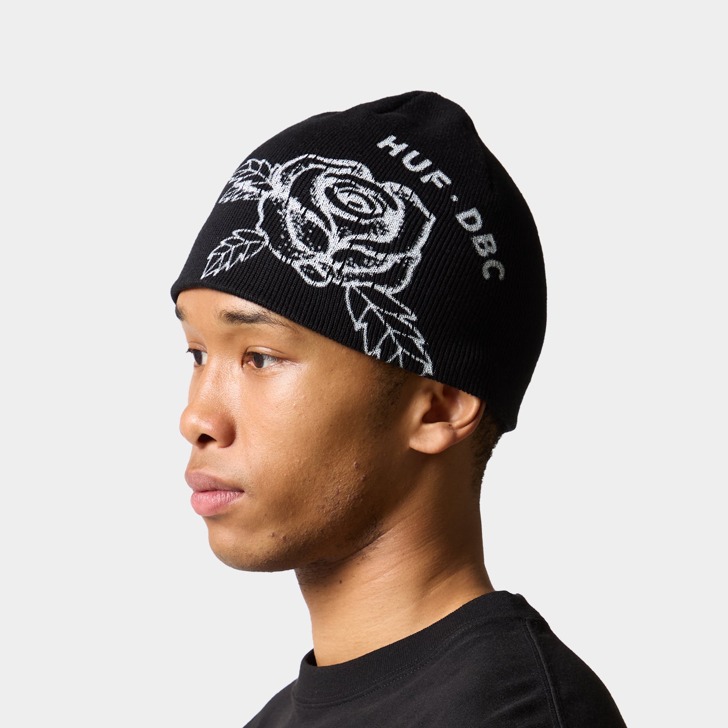 HUF (ハフ) Worldwide JP /HATS ＆ BEANIES（ハット&ビーニー）/ ROSE BEANIE商品 / BLACK