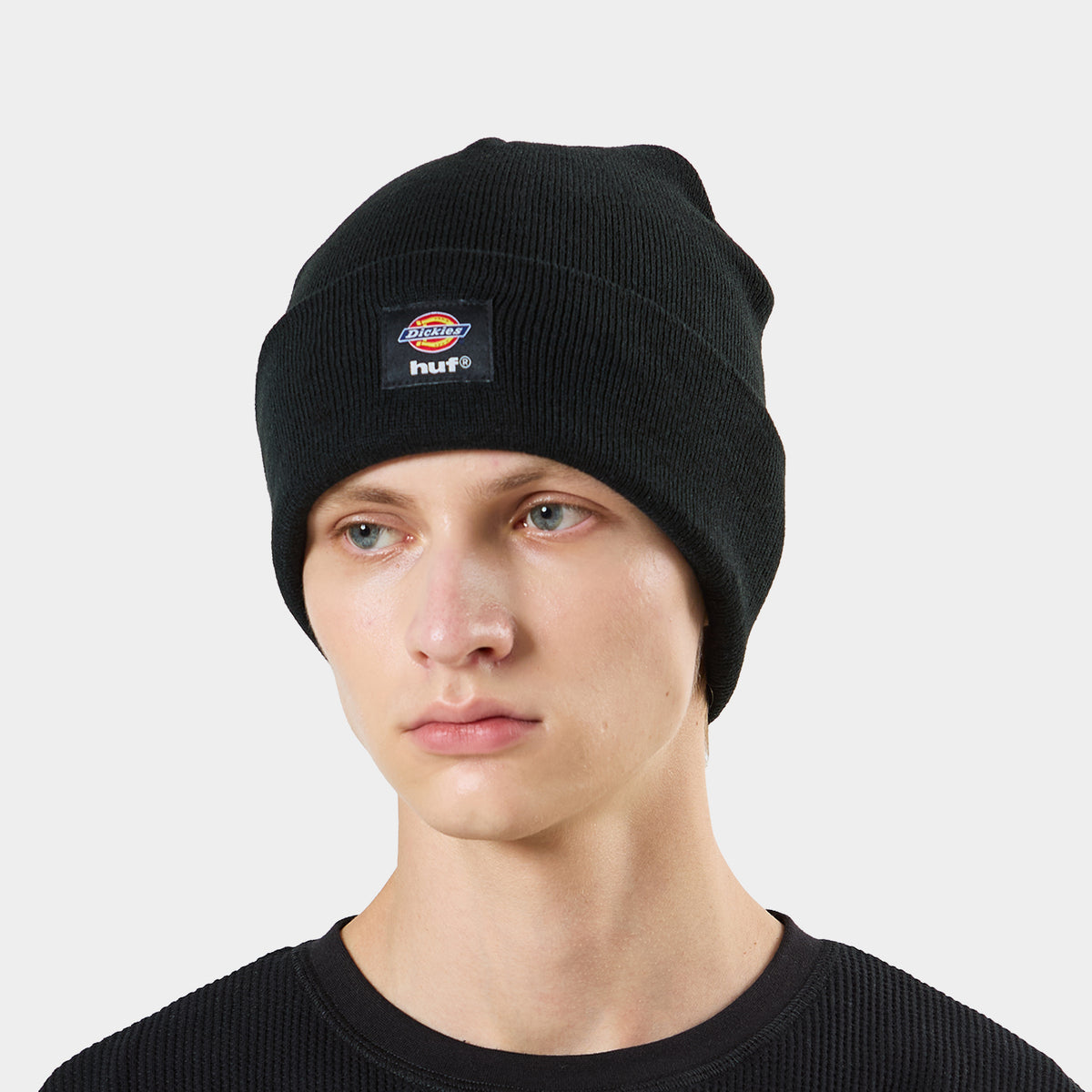 HUF (ハフ) Worldwide JP /HATS & BEANIES（ハット&ビーニー）/ huf® x Dickies® KNIT BEANIE商品 / BLACK
