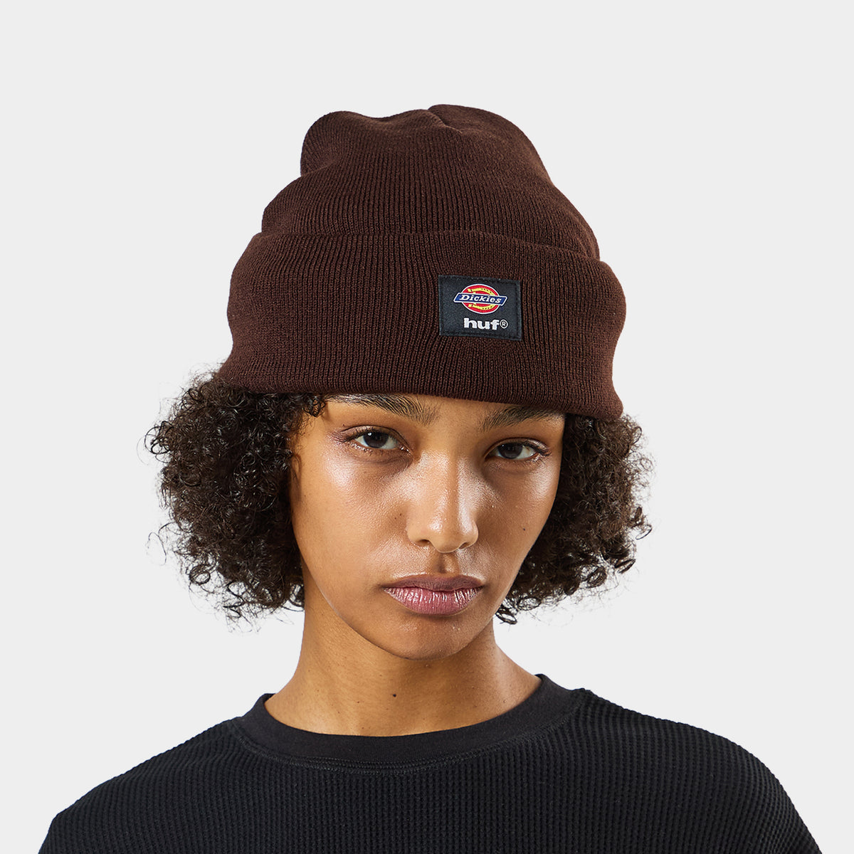 HUF (ハフ) Worldwide JP /HATS & BEANIES（ハット&ビーニー）/ huf® x Dickies® KNIT BEANIE商品 / BLACK