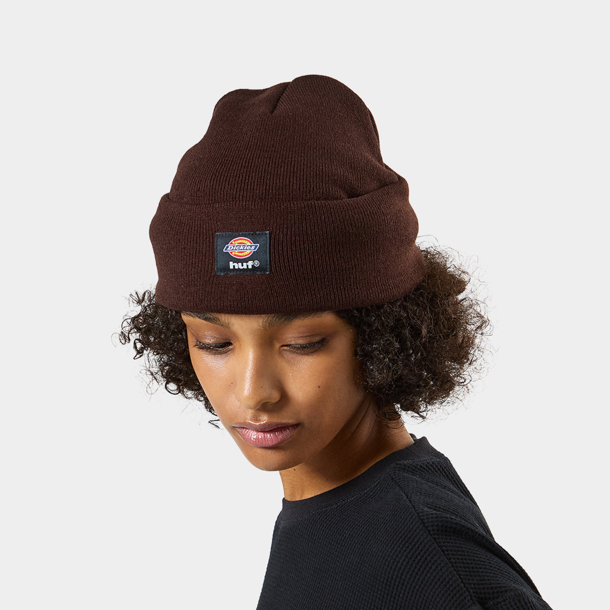 HUF (ハフ) Worldwide JP /HATS & BEANIES（ハット&ビーニー）/ huf® x Dickies® KNIT BEANIE商品 / BLACK