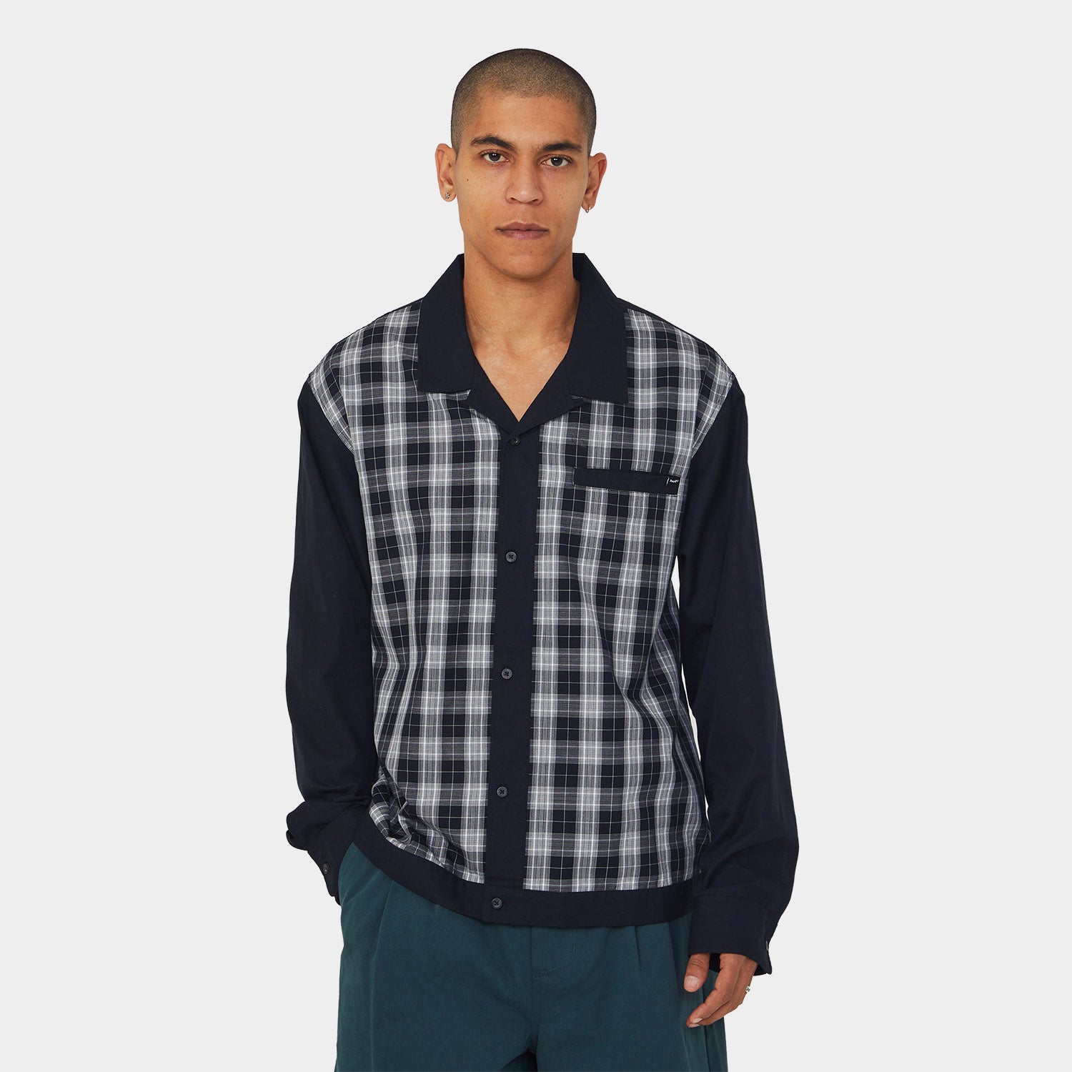 HUF (ハフ) Worldwide JP /TOPS & SHIRTS（トップス&シャツ）/ COOLIDGE PLAID LS SHIRT商品 / BLACK