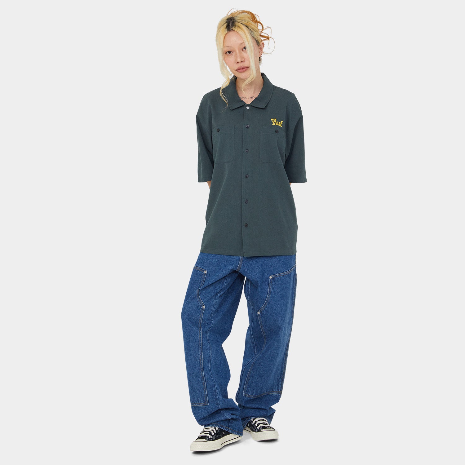 HUF (ハフ) Worldwide JP /TOPS & SHIRTS（トップス&シャツ）/ FANTASIES WORK SHIRT商品 / MARINE