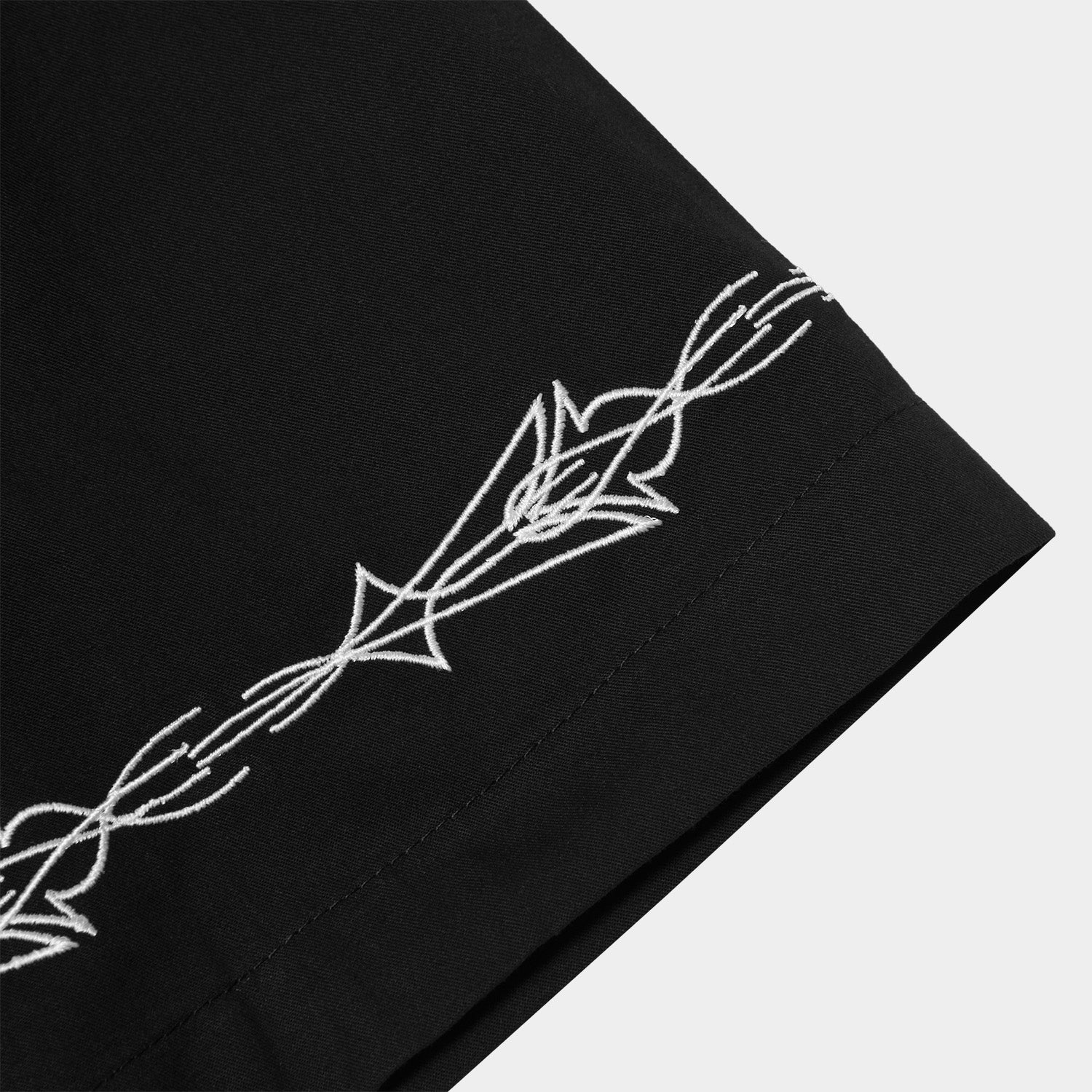 HUF (ハフ) Worldwide JP /TOPS & SHIRTS（トップス&シャツ）/ PINSTRIPE EMBROIDERED RESORT SHIRT商品 / AVOCADO