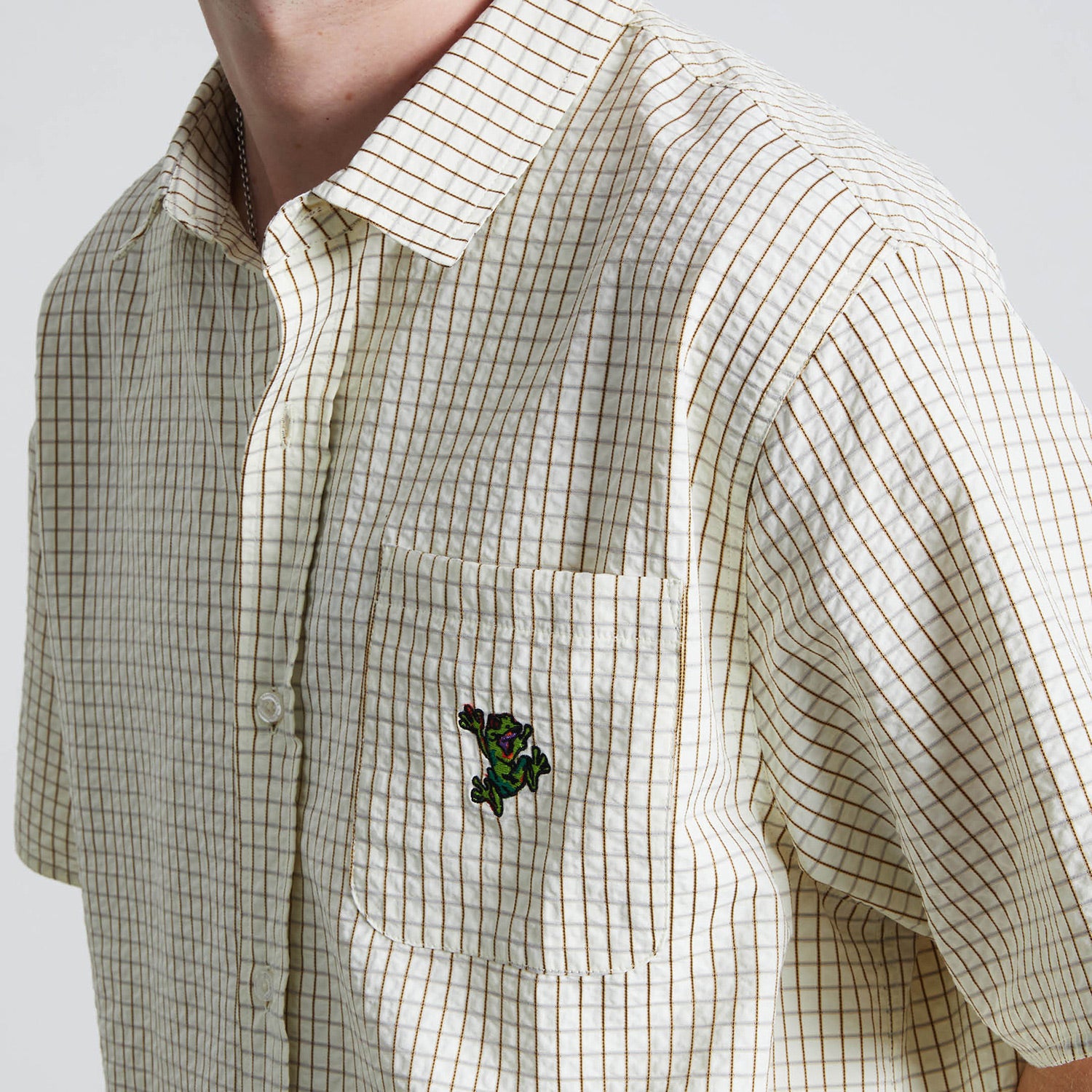 HUF (ハフ) Worldwide JP /T-SHIRTS（Tシャツ）/ STUCK ON YOU PLAID SHIRT商品 / ICE BLUE