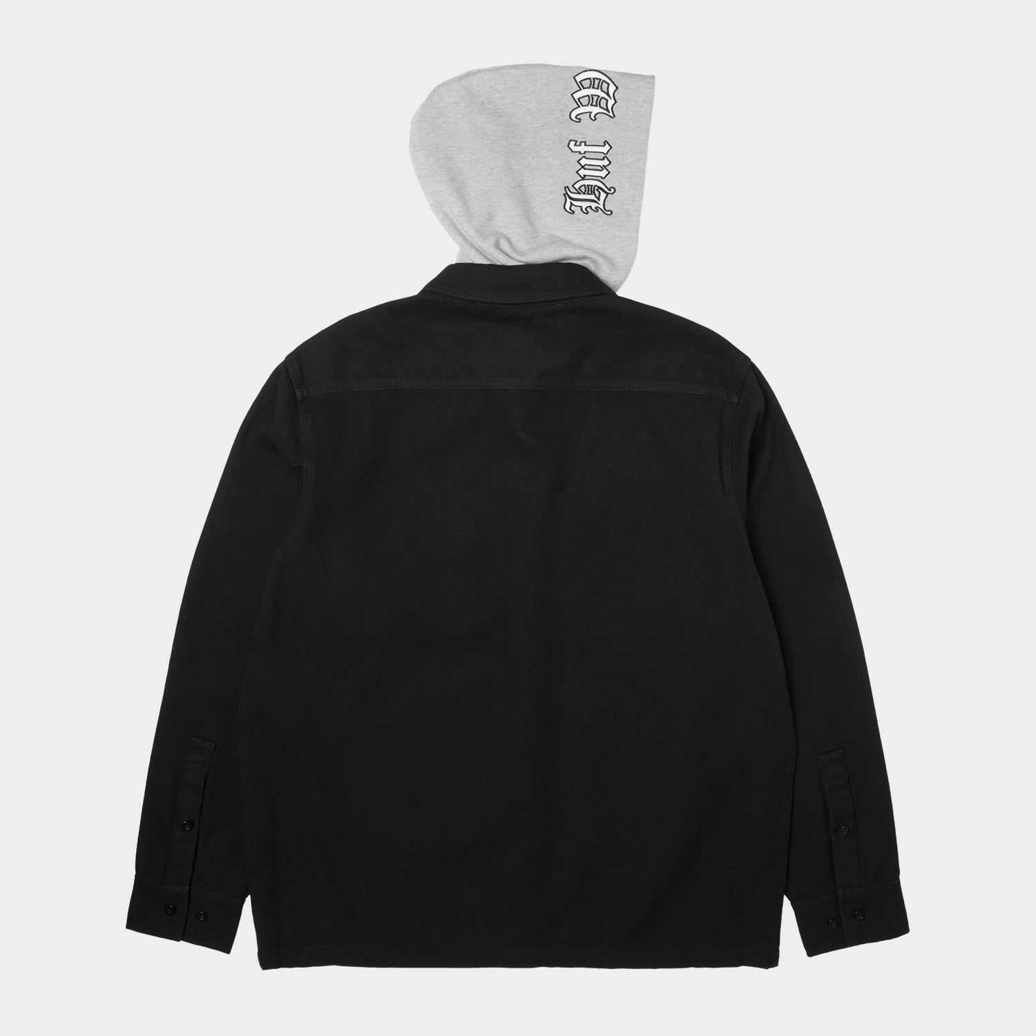 HUF (ハフ) Worldwide JP /TOPS & SHIRTS（トップス&シャツ）/ OLYMPIA HOODED OVERSHIRT商品 / BLACK