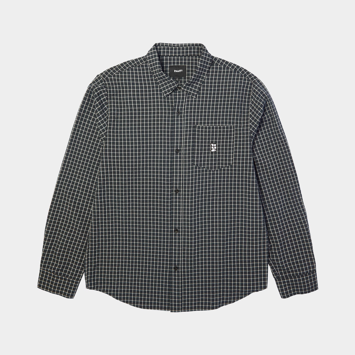 HUF (ハフ) Worldwide JP /TOPS & SHIRTS（トップス&シャツ）/ MEGABLAST LS WOVEN TOP商品 / BLACK