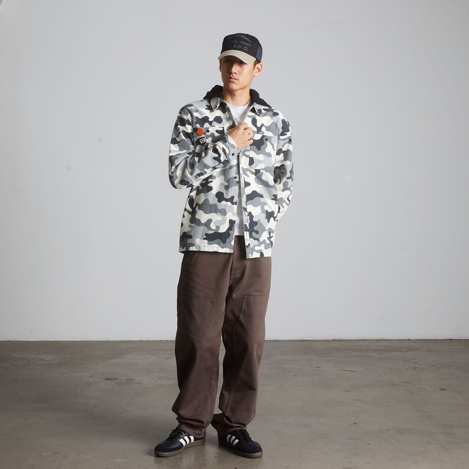 HUF (ハフ) Worldwide JP /TOPS & SHIRTS（トップス&シャツ）/ OLYMPIA CAMO HOODED OVERSHIRT商品 / CAMO