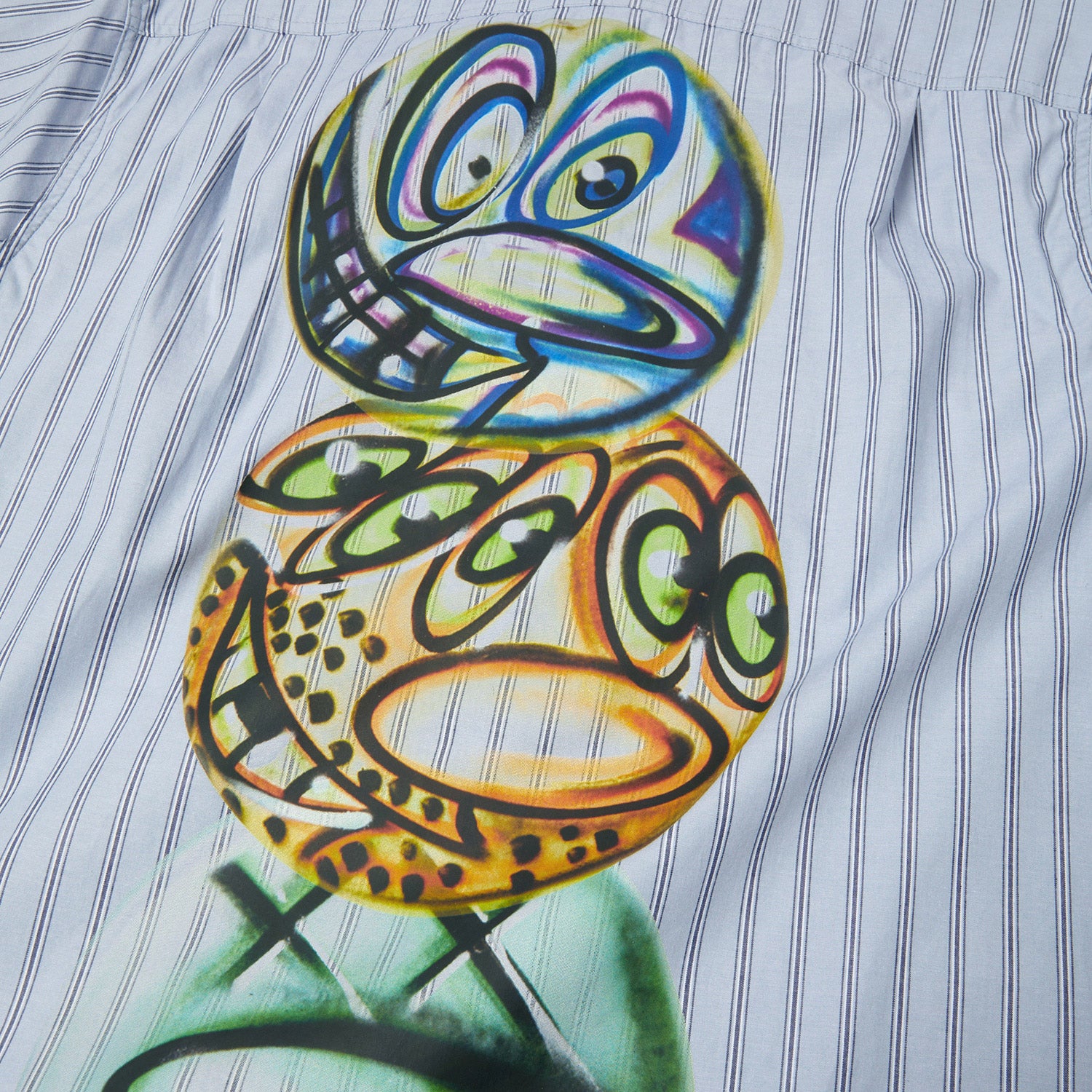 HUF (ハフ) Worldwide JP /TOPS & SHIRTS（トップス&シャツ）/ KENNY SCHARF TELEVISION STRIPE SHIRT商品 / MULTI
