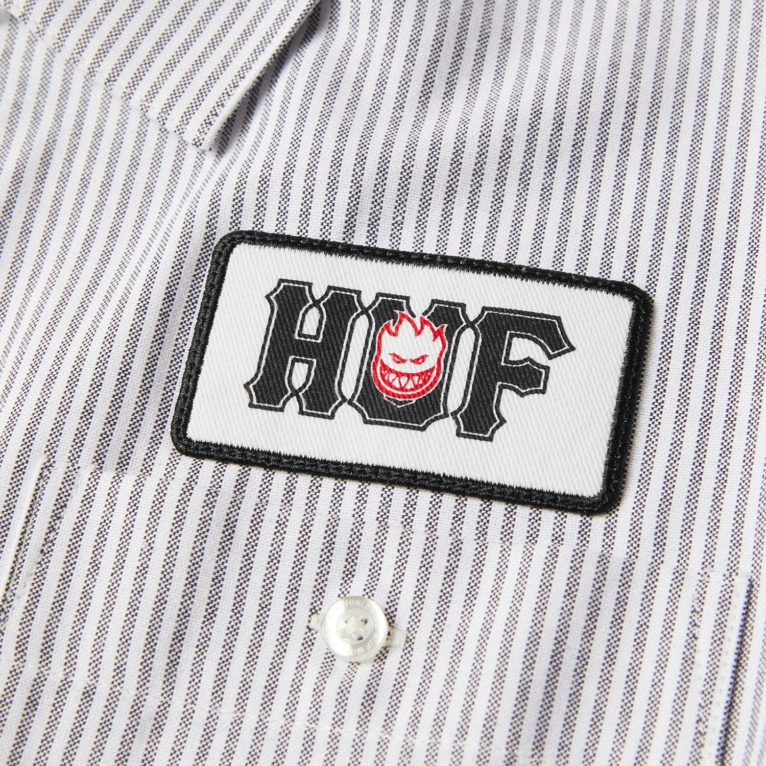 HUF (ハフ) Worldwide JP /TOPS & SHIRTS（トップス&シャツ）/ huf X SPITFIRE UNION WORK SHIRT商品 / BLACK/WHITE