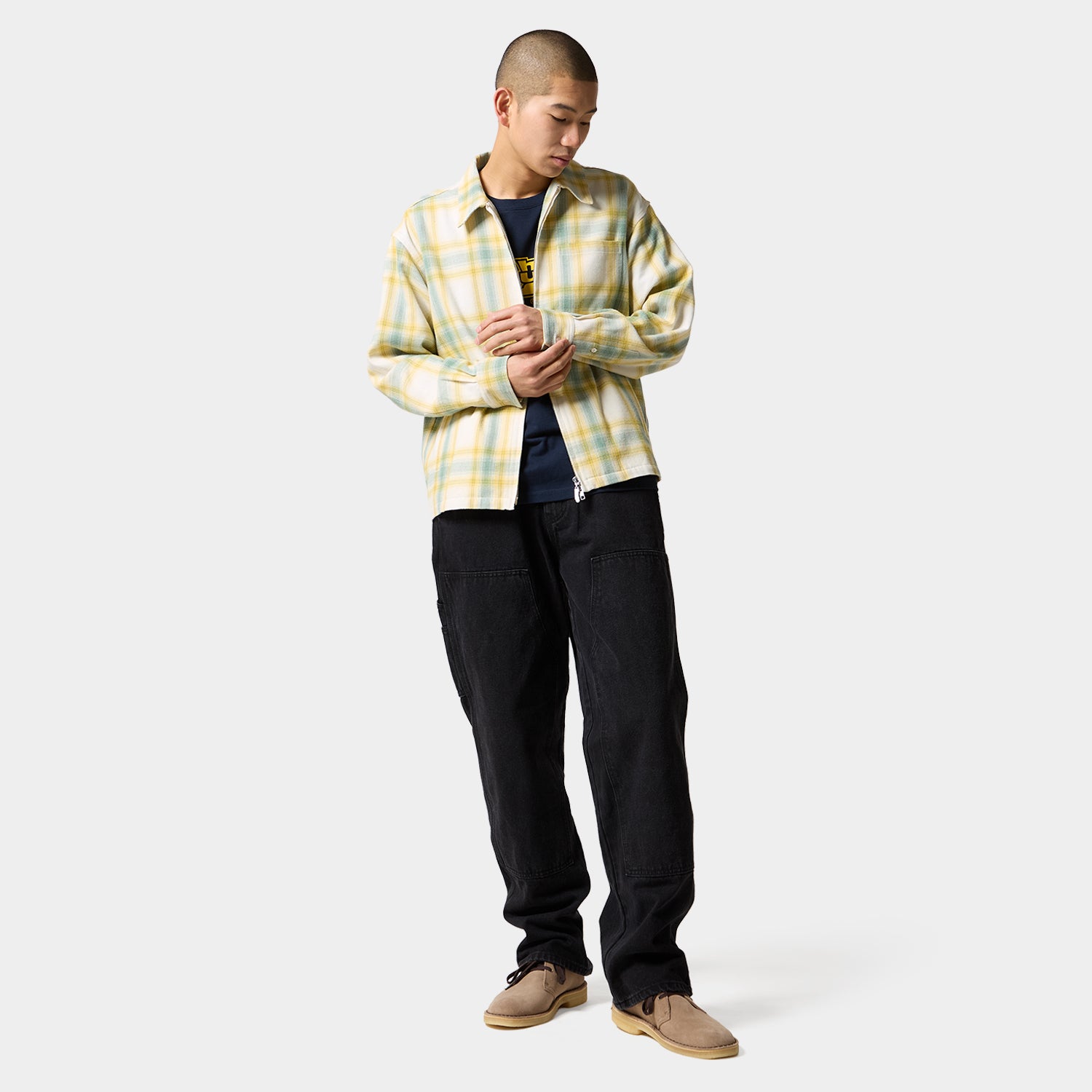 89 OUTLINE PLAID ZIP SHIRT｜TOPS & SHIRTS（トップス&シャツ