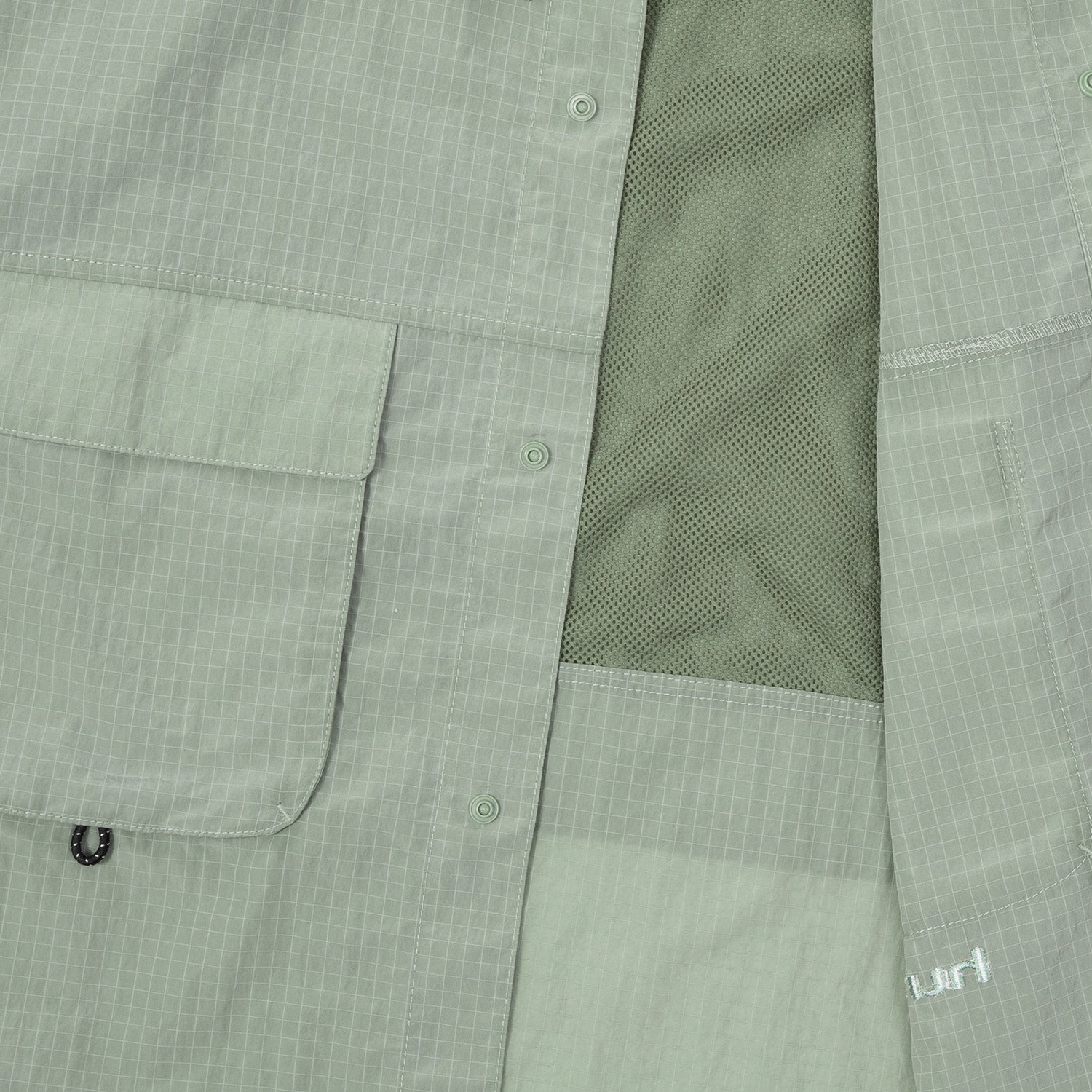 HUF (ハフ) Worldwide JP /TOPS & SHIRTS（トップス&シャツ）/ UTILITY NYLON SHEER SHIRT商品 / BLACK