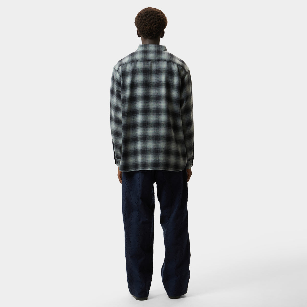 HUF (ハフ) Worldwide JP /TOPS & SHIRTS（トップス&シャツ）/ GEARY FLANNEL LS SHIRT商品 / GREEN