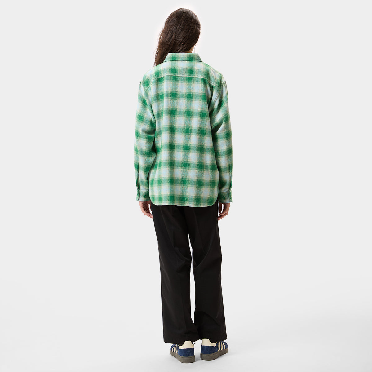 HUF (ハフ) Worldwide JP /TOPS & SHIRTS（トップス&シャツ）/ GEARY FLANNEL LS SHIRT商品 / GREEN