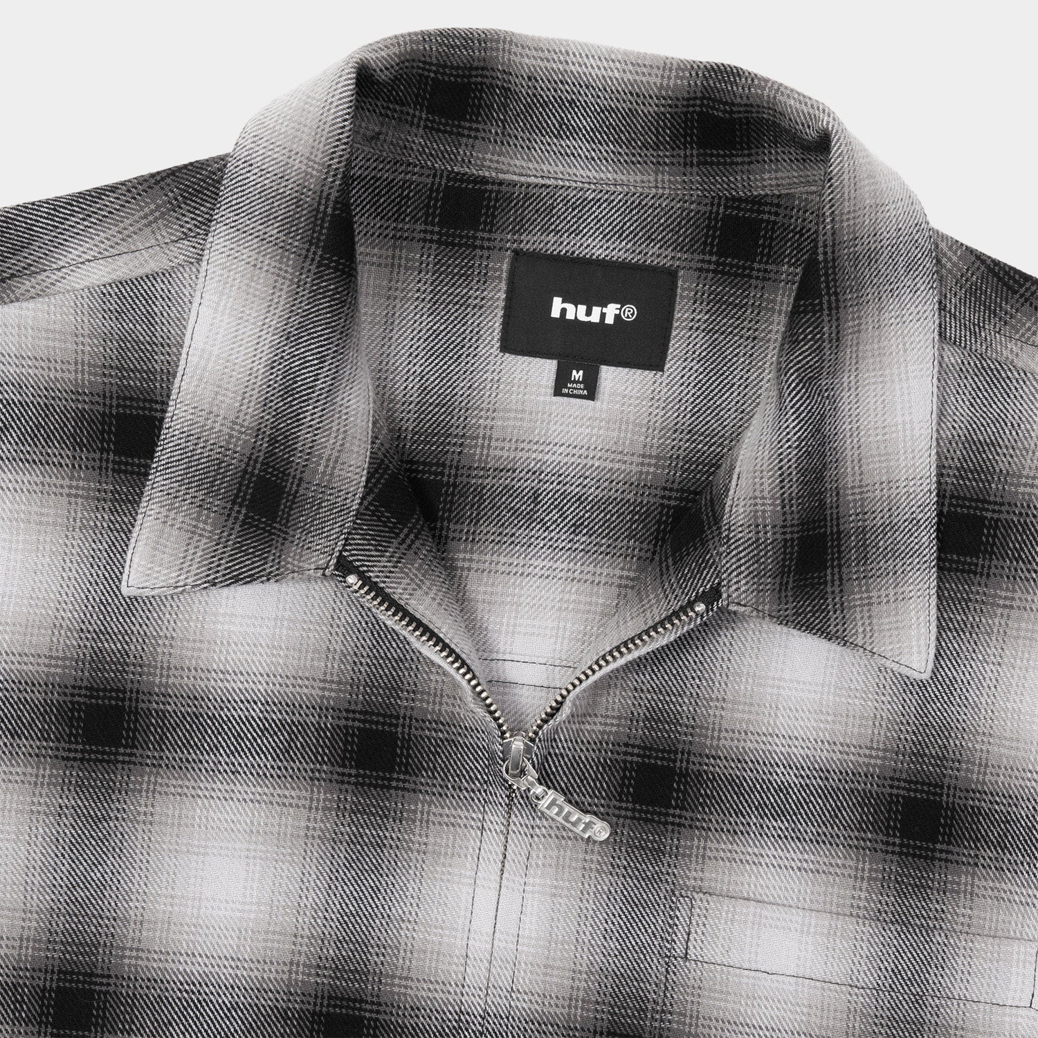 HUF (ハフ) Worldwide JP /TOPS & SHIRTS（トップス&シャツ）/ DURANGO ZIP LS SHIRT商品 / BLACK