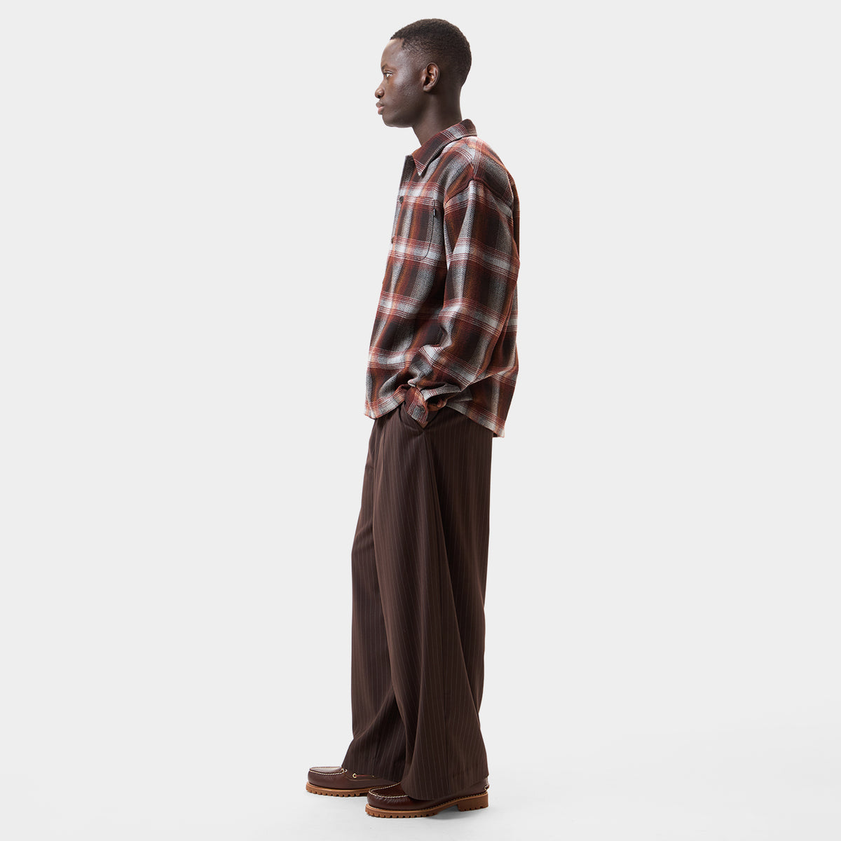 HUF (ハフ) Worldwide JP /TOPS & SHIRTS（トップス&シャツ）/ GRADIENT OMBRE LS SHIRT商品 / BURGUNDY