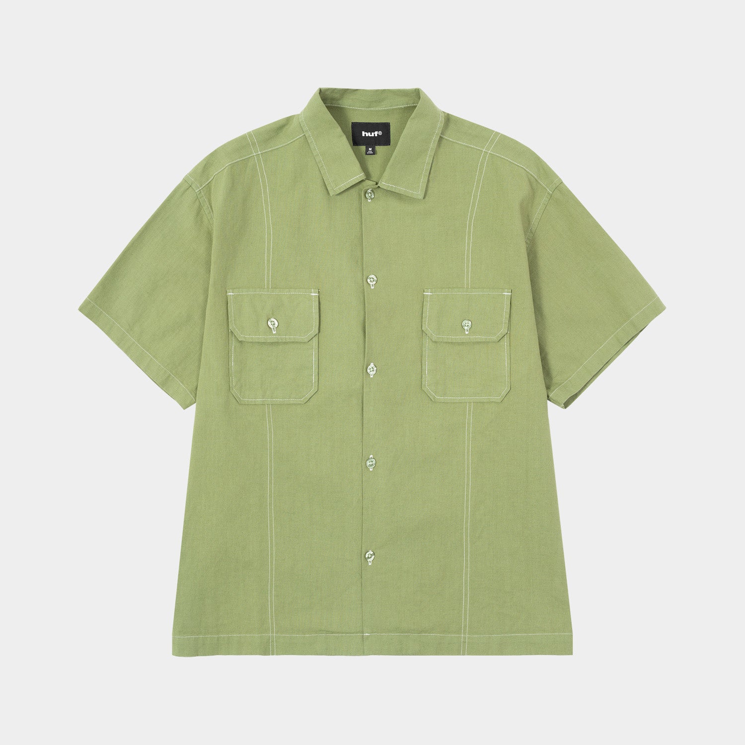 HUF (ハフ) Worldwide JP /TOPS & SHIRTS（トップス&シャツ）/ huf CO-OP CONTRAST DYED SHIRT商品 / BURGUNDY