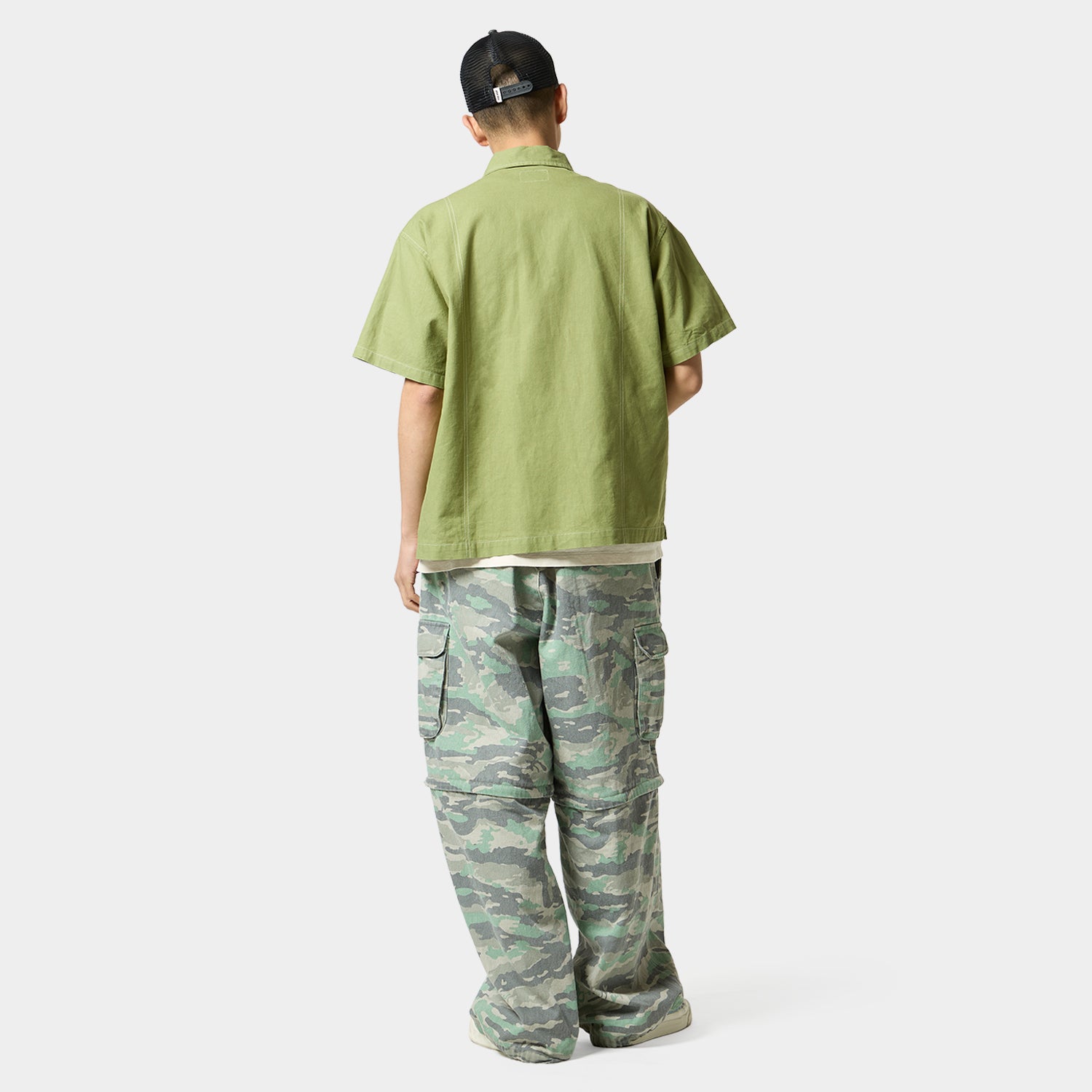 HUF (ハフ) Worldwide JP /TOPS & SHIRTS（トップス&シャツ）/ huf CO-OP CONTRAST DYED SHIRT商品 / BURGUNDY