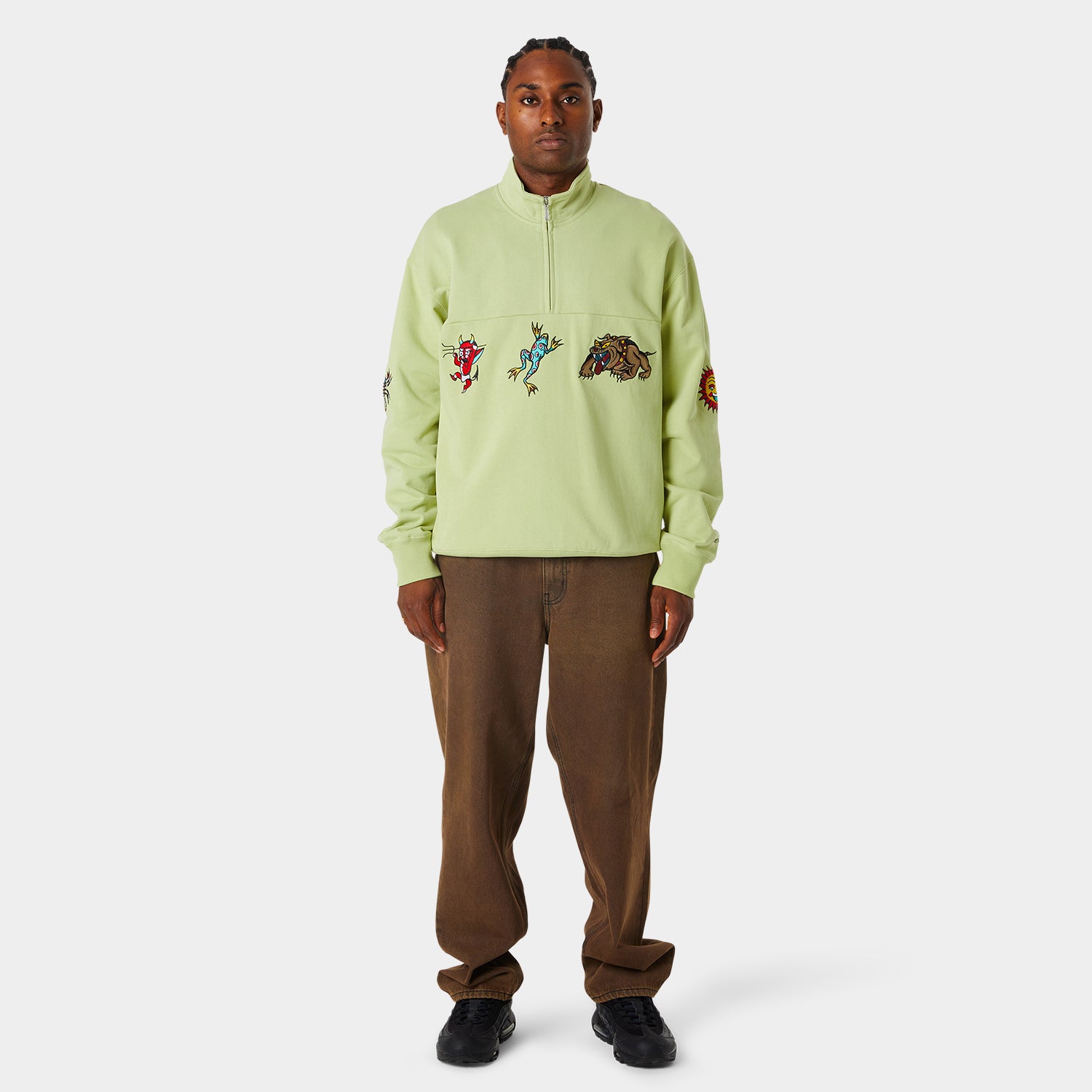 BLEDSOE QUARTER ZIP FLEECE - HUF Worldwide JP