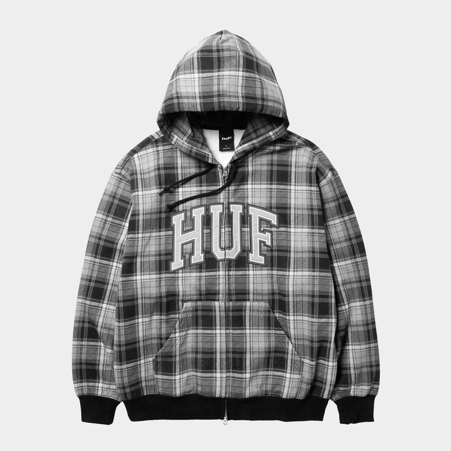 HUF (ハフ) Worldwide JP /HOODIES（パーカー）/ ARCH PLAID FULL ZIP HEAVYWEIGHT HOODIE商品 / FOREST