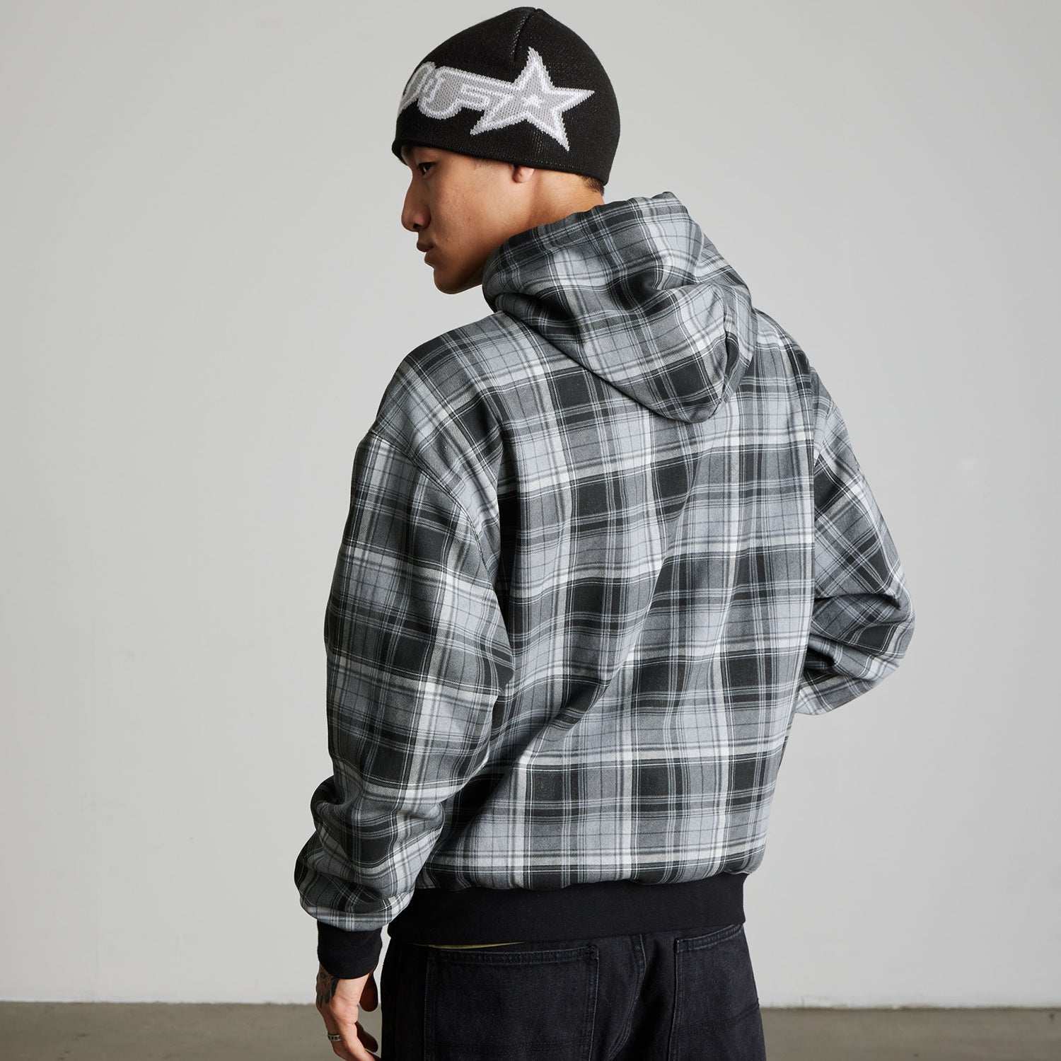 HUF (ハフ) Worldwide JP /HOODIES（パーカー）/ ARCH PLAID FULL ZIP HEAVYWEIGHT HOODIE商品 / FOREST