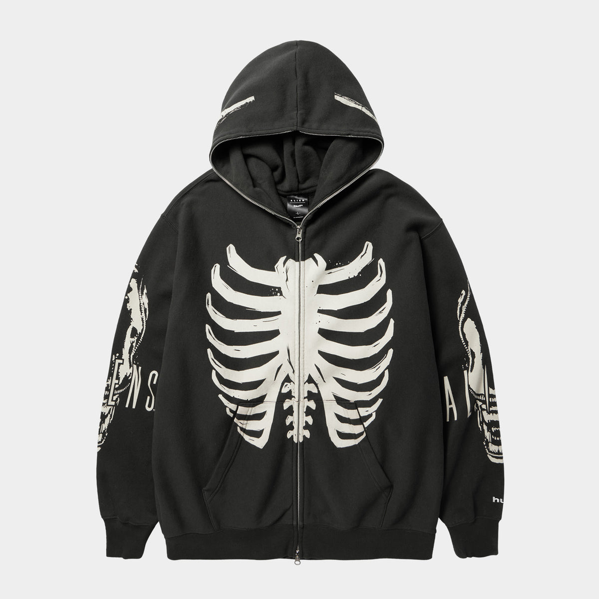 HUF X ALIENS FACEHUGGER FULL ZIP WASHED HOODIE｜HOODIES（パーカー