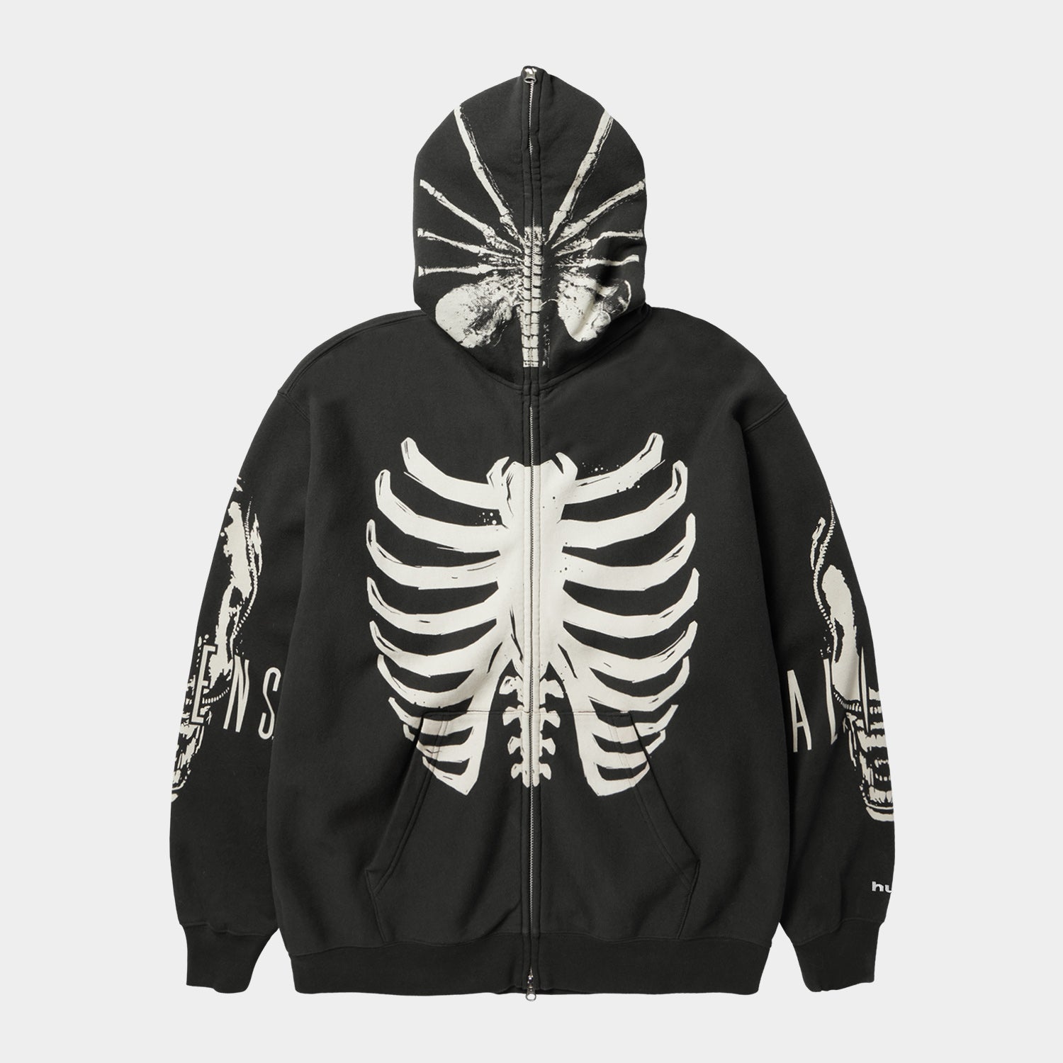 HUF X ALIENS FACEHUGGER FULL ZIP WASHED HOODIE｜HOODIES（パーカー