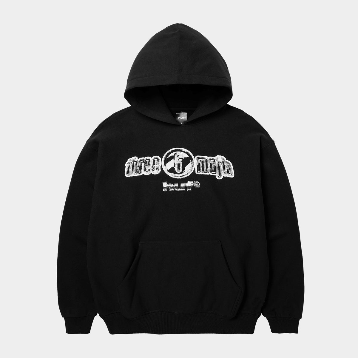 HUF (ハフ) Worldwide JP / HOODIES（パーカー） / huf® X THREE 6 MAFIA HEAVYWEIGHT HOODIE商品 / BLACK