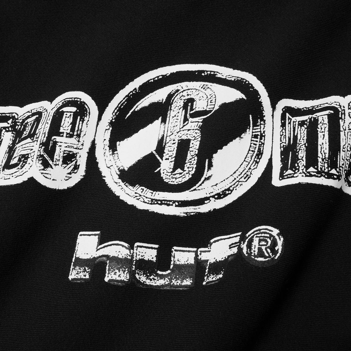 HUF (ハフ) Worldwide JP /HOODIES（パーカー）/ huf® X THREE 6 MAFIA HEAVYWEIGHT HOODIE商品 / BLACK