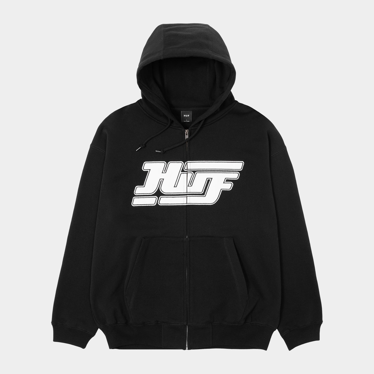 HUF (ハフ) Worldwide JP /HOODIES（パーカー）/ EXHAUST FULL ZIP HOODIE商品 / BLACK